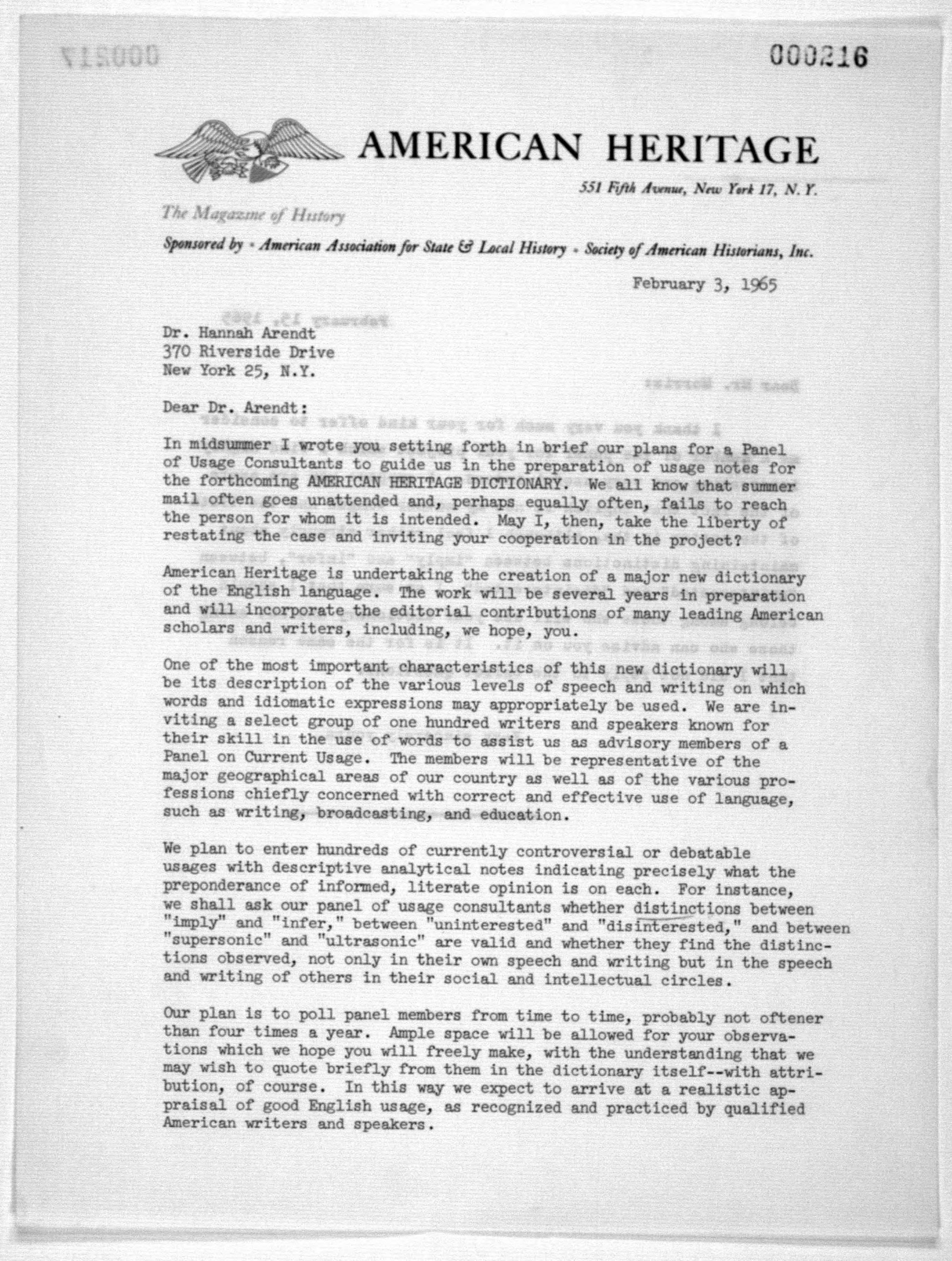 Scanned image of the current content page