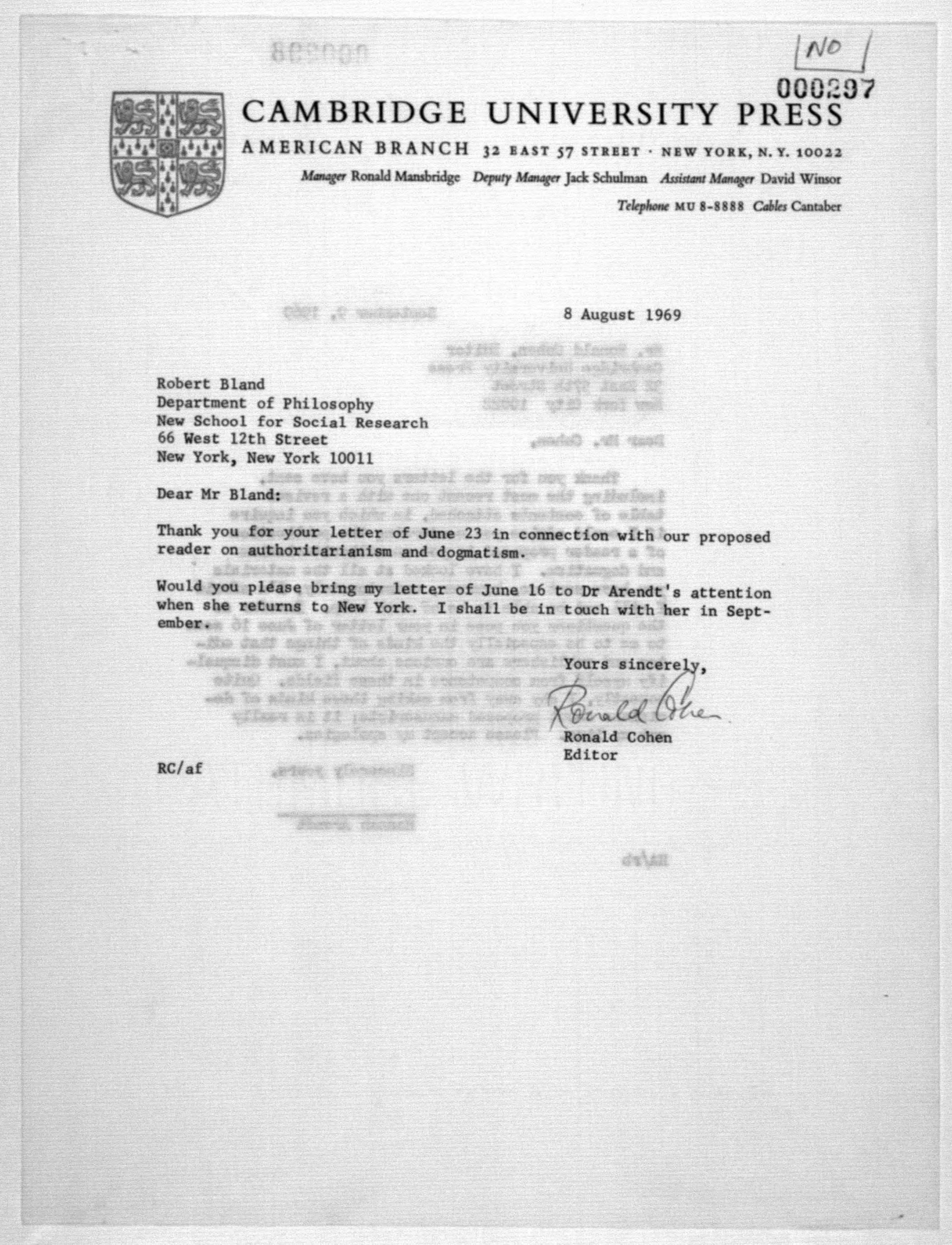 Scanned image of the current content page