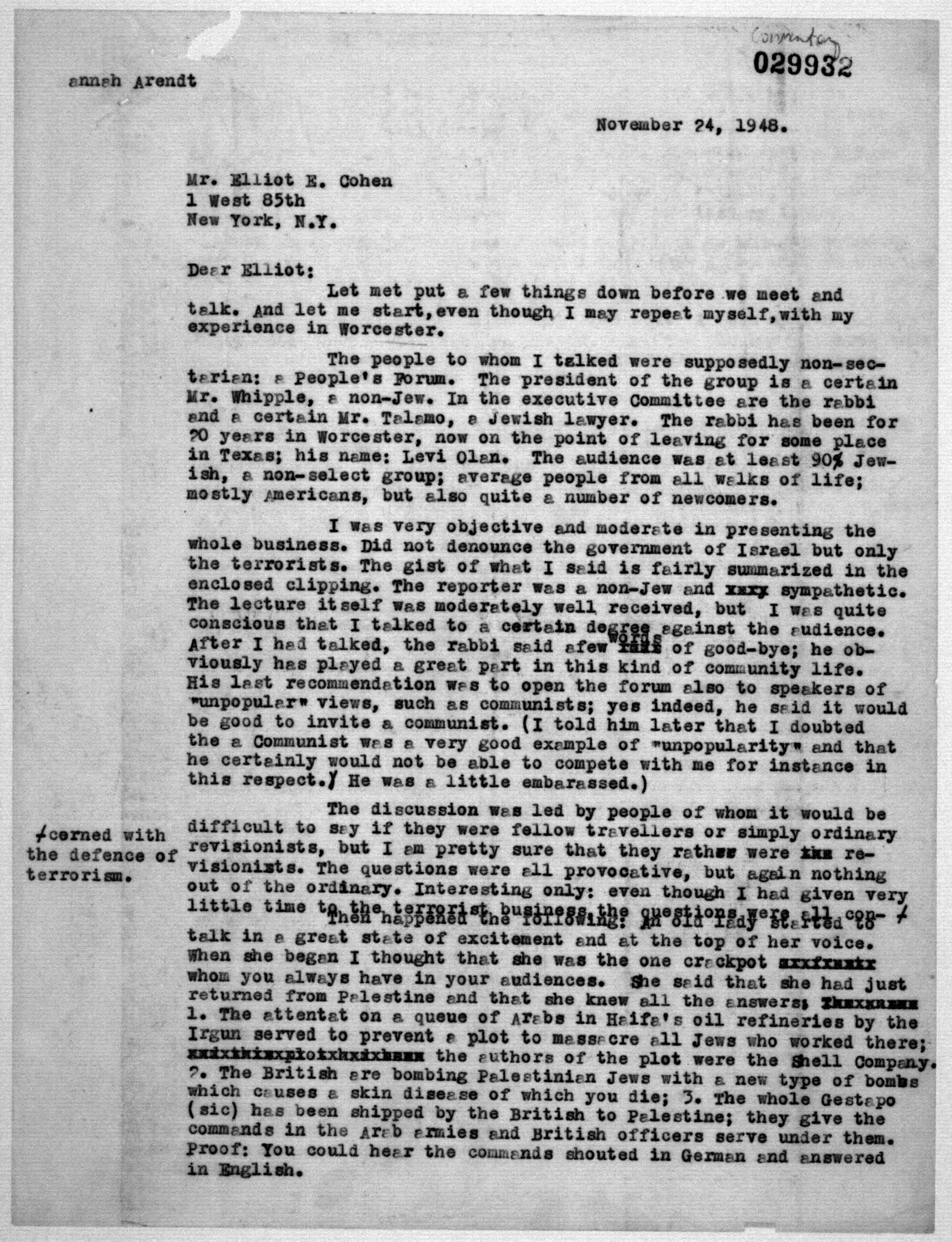 Scanned image of the current content page