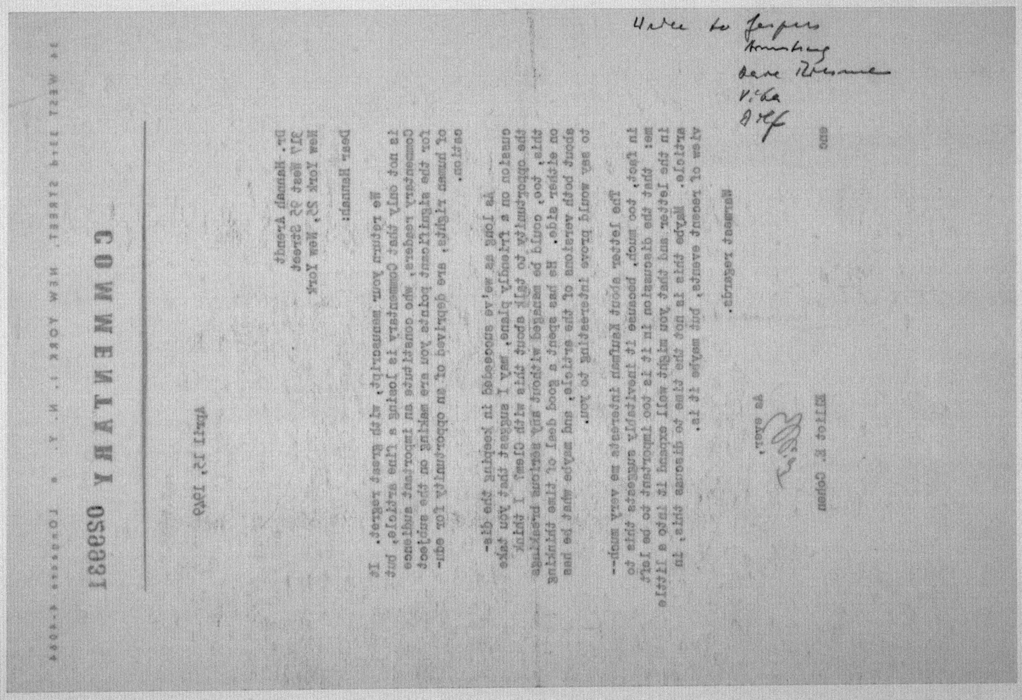 Scanned image of the current content page