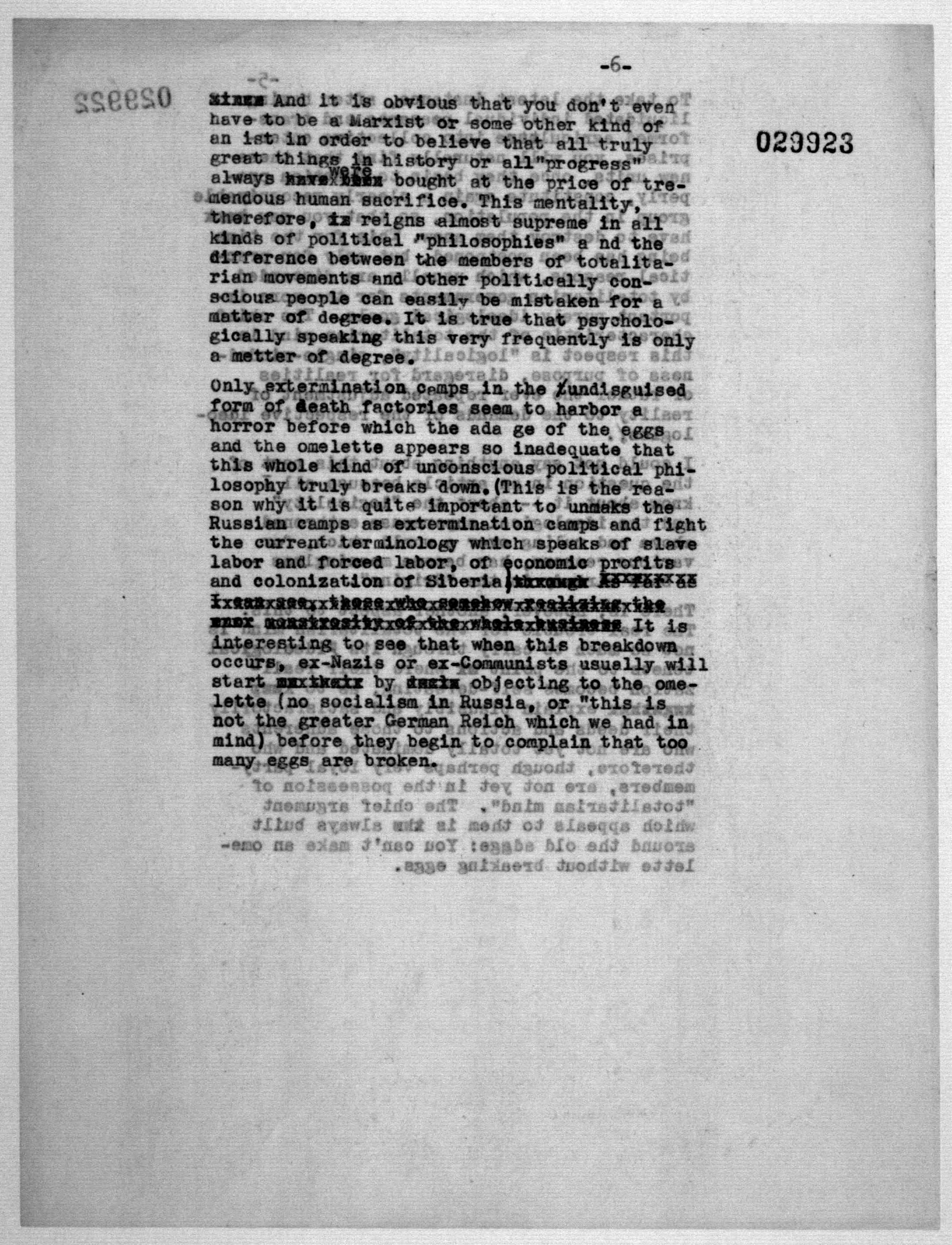 Scanned image of the current content page