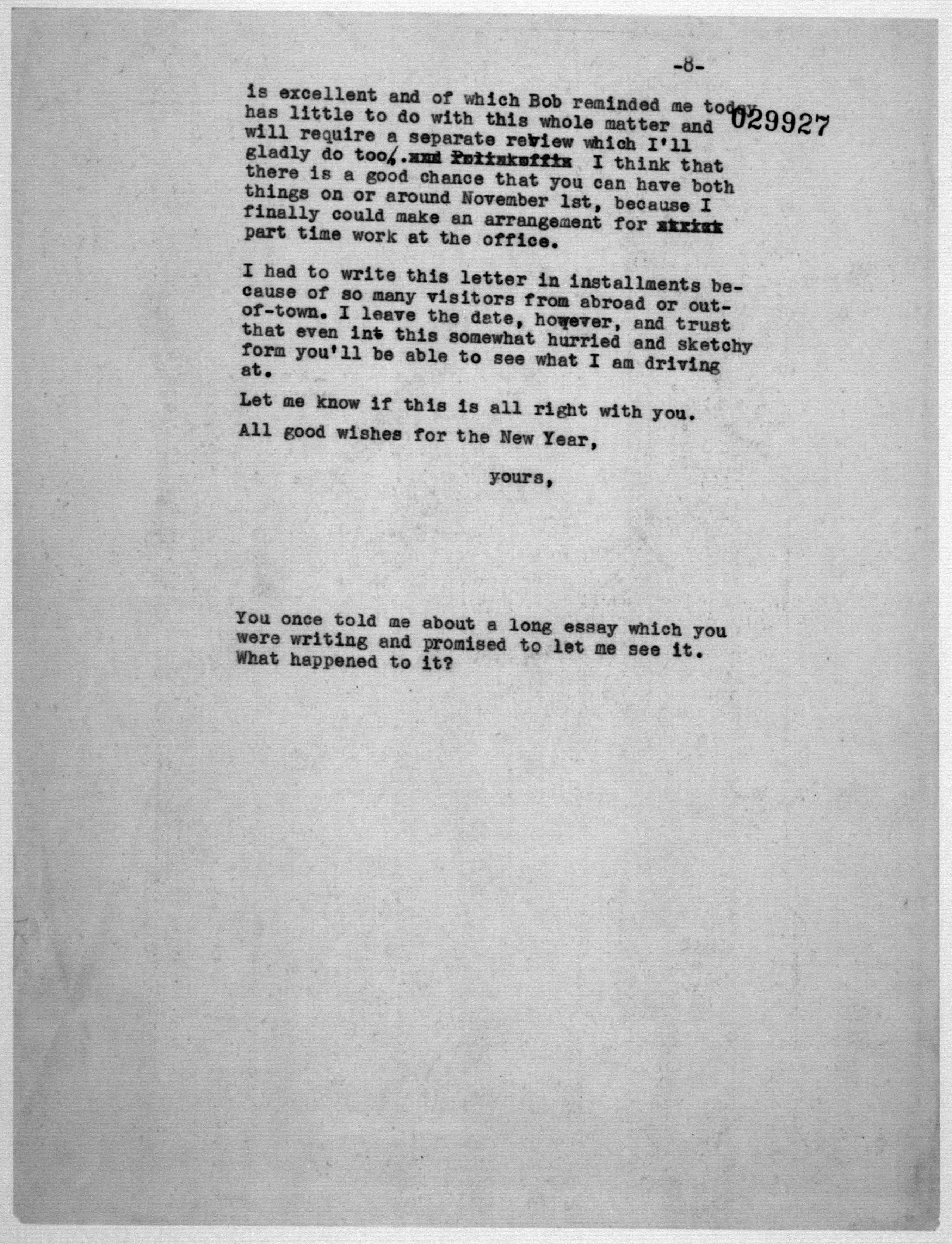 Scanned image of the current content page