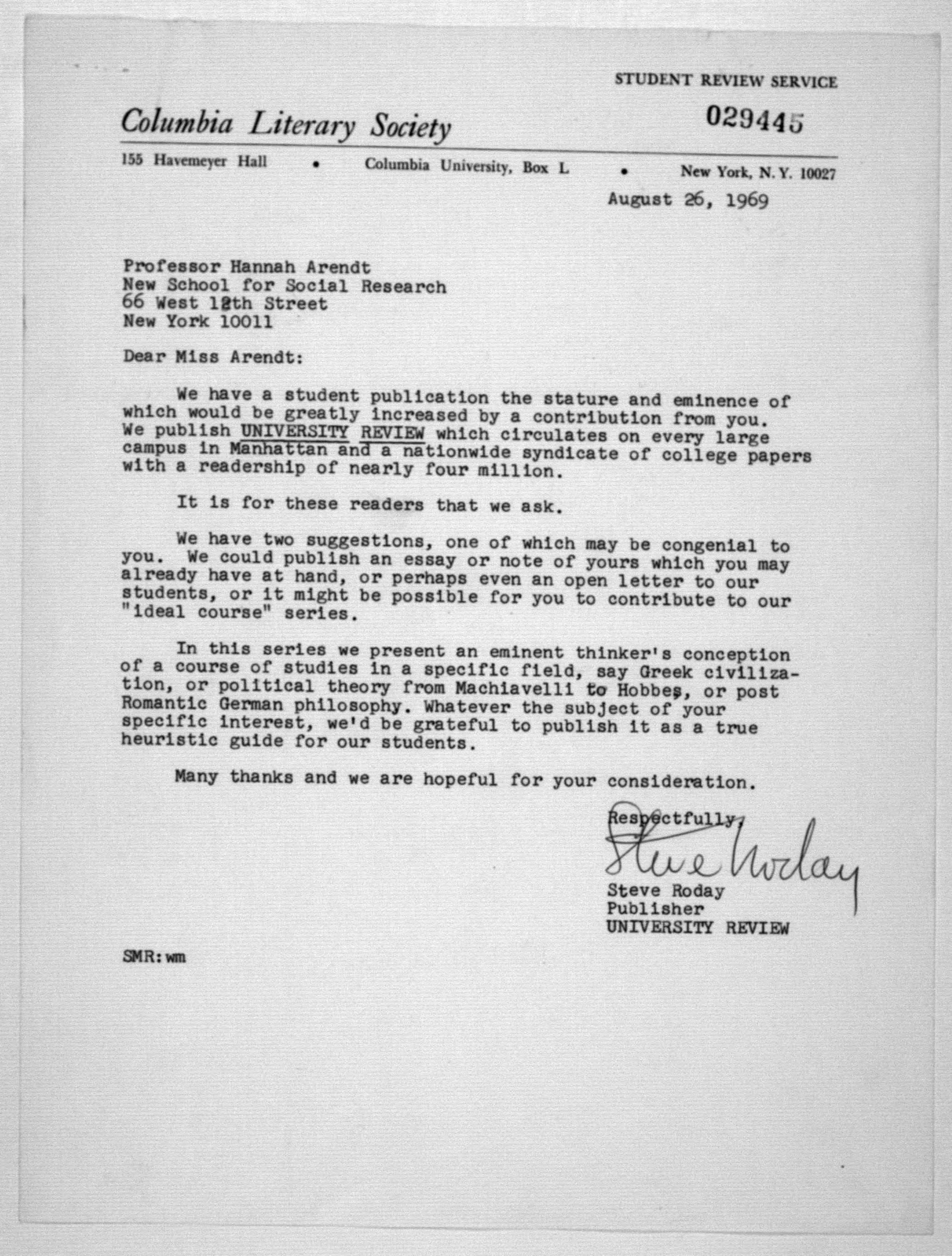 Scanned image of the current content page