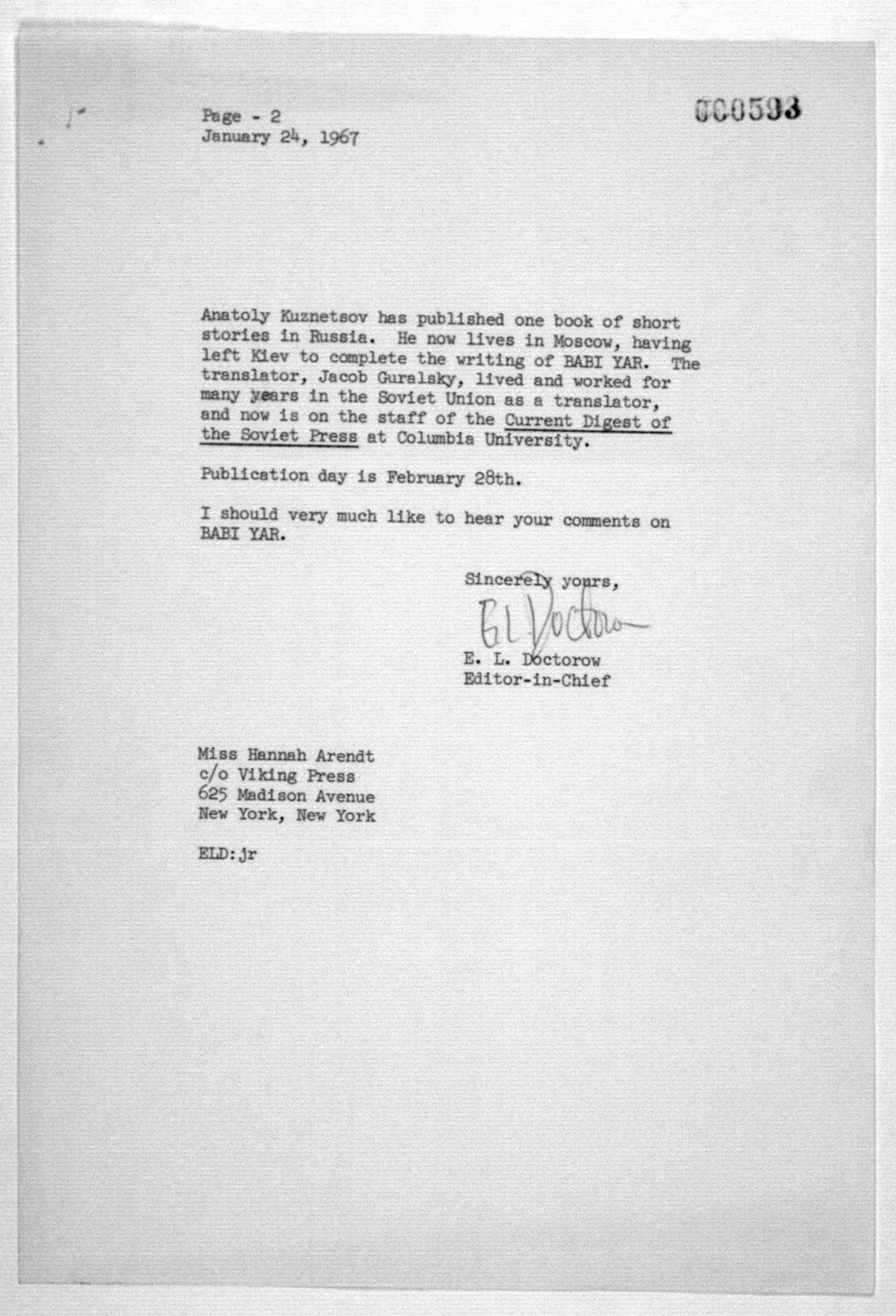 Scanned image of the current content page