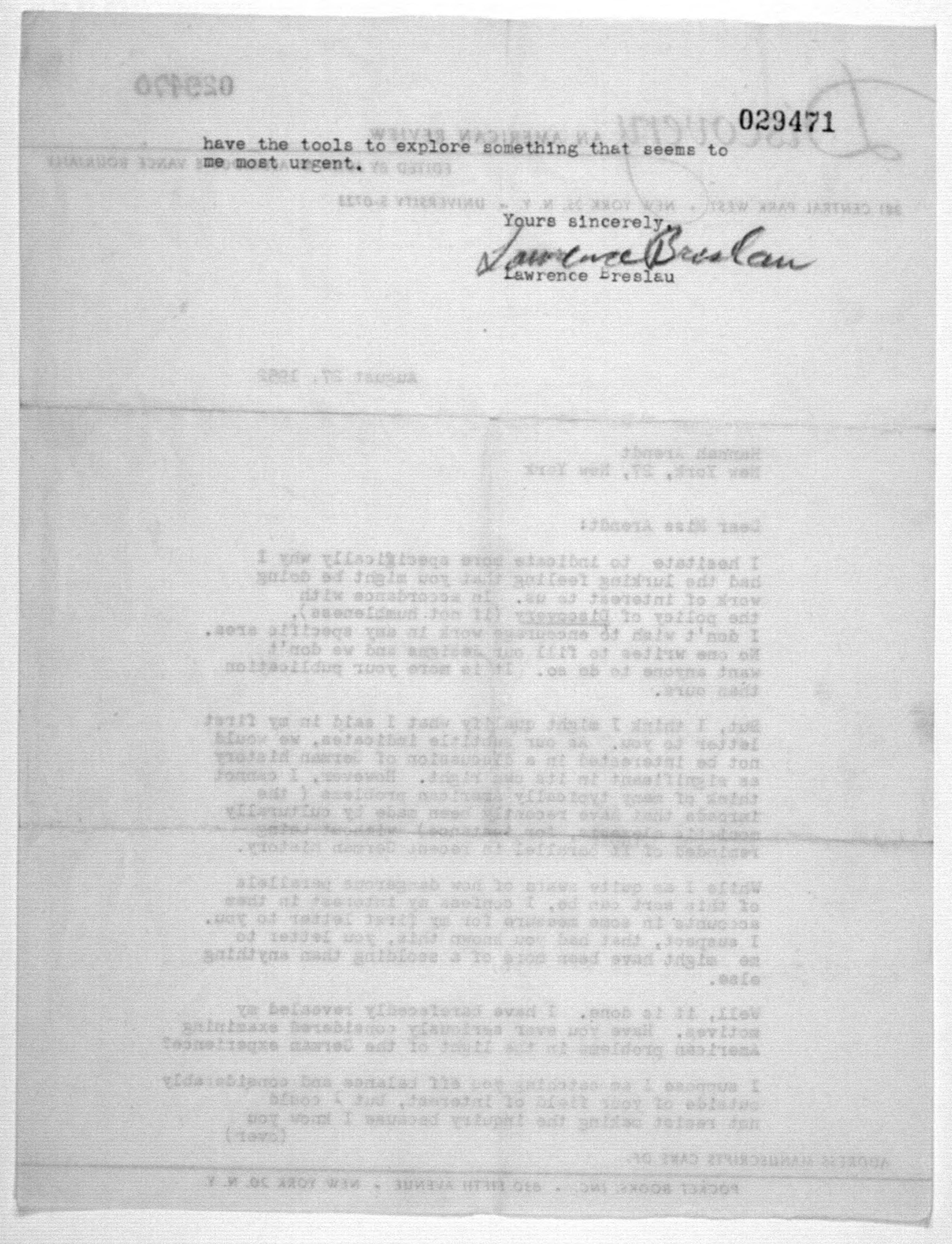 Scanned image of the current content page