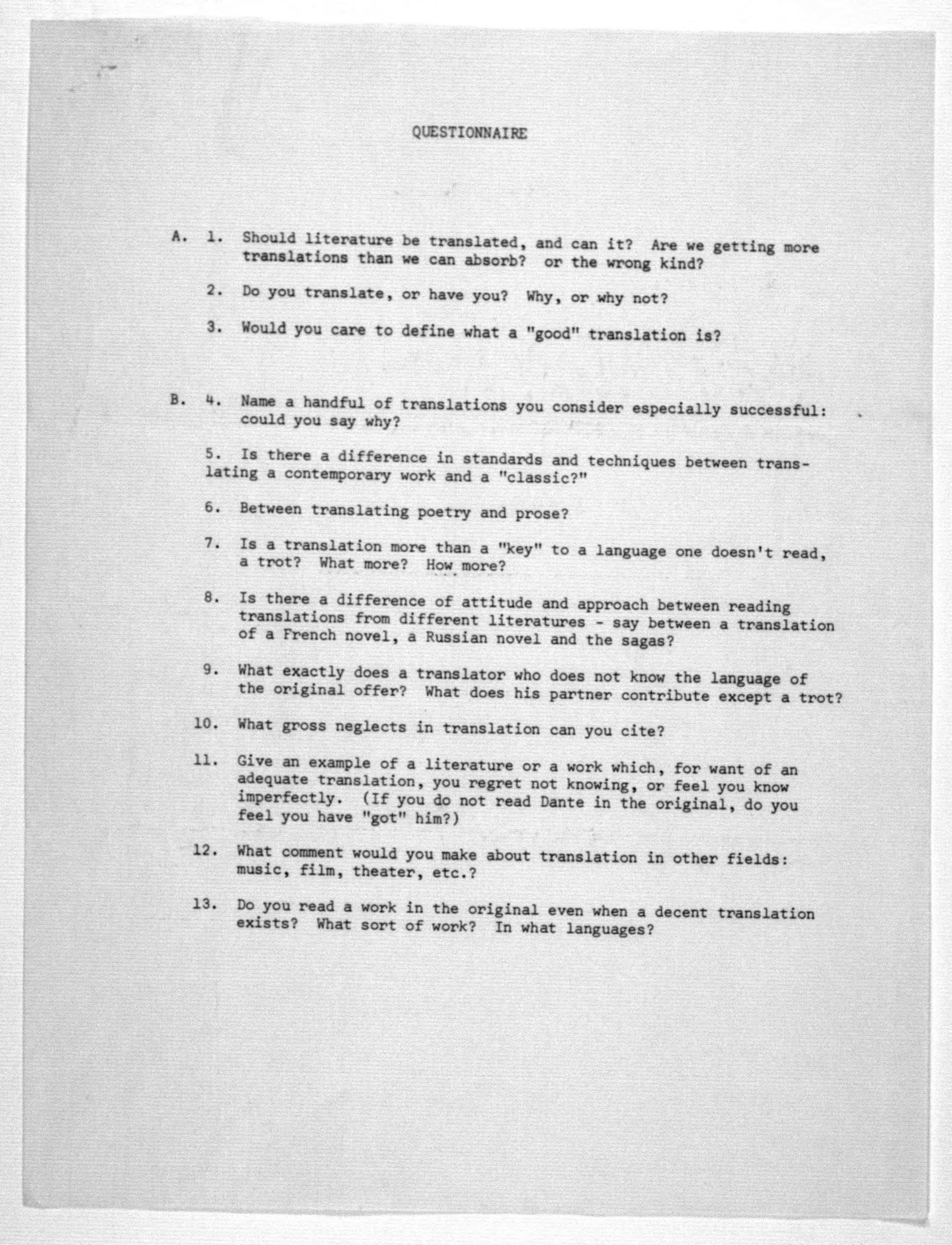 Scanned image of the current content page
