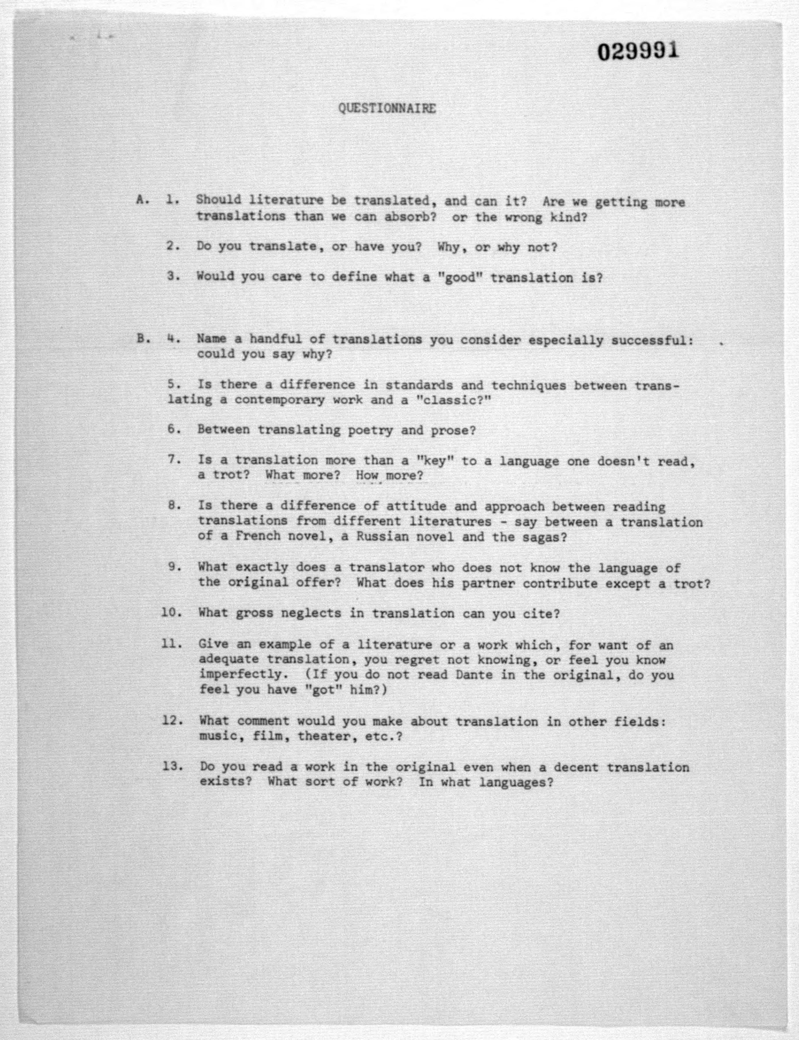 Scanned image of the current content page