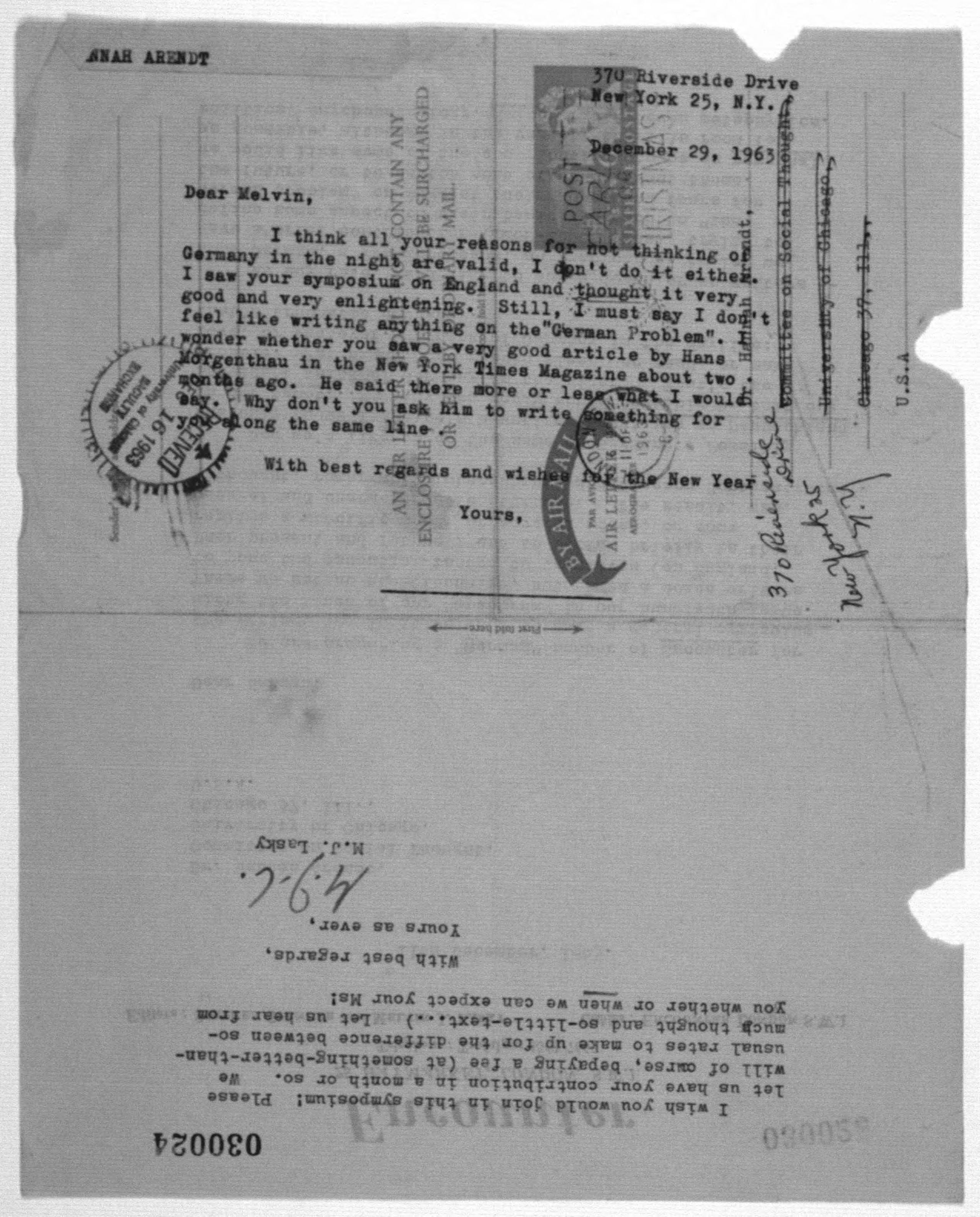 Scanned image of the current content page