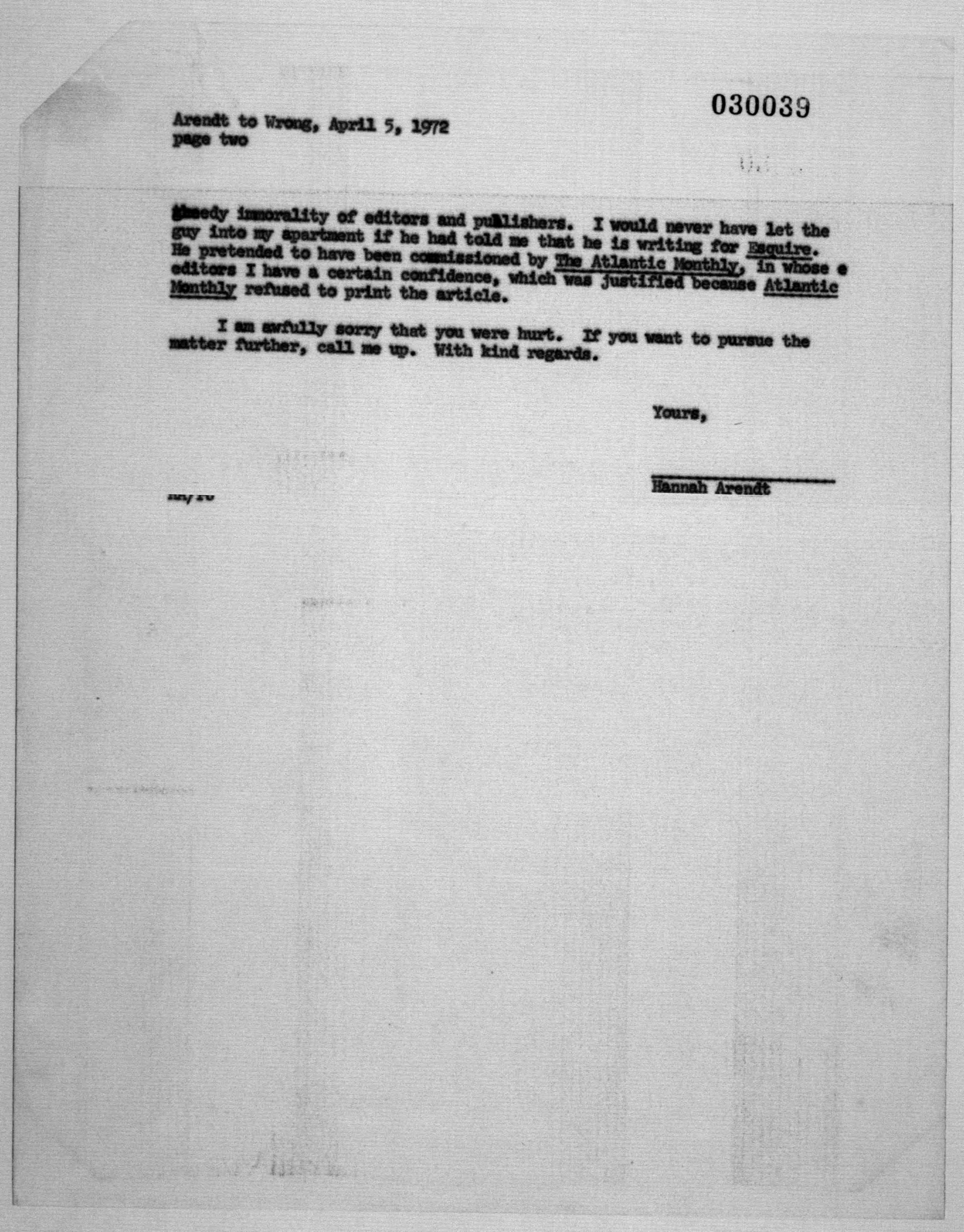 Scanned image of the current content page