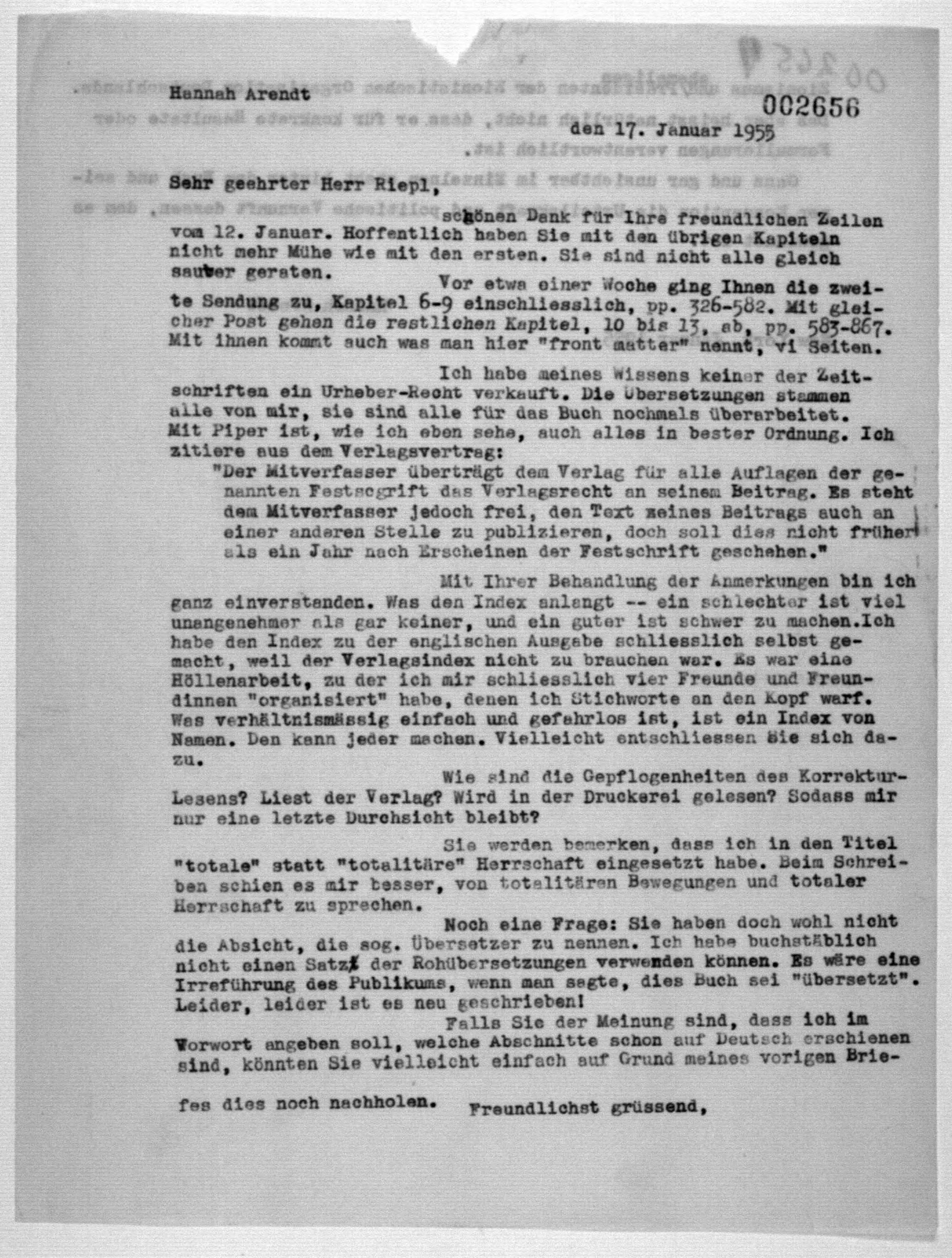 Scanned image of the current content page