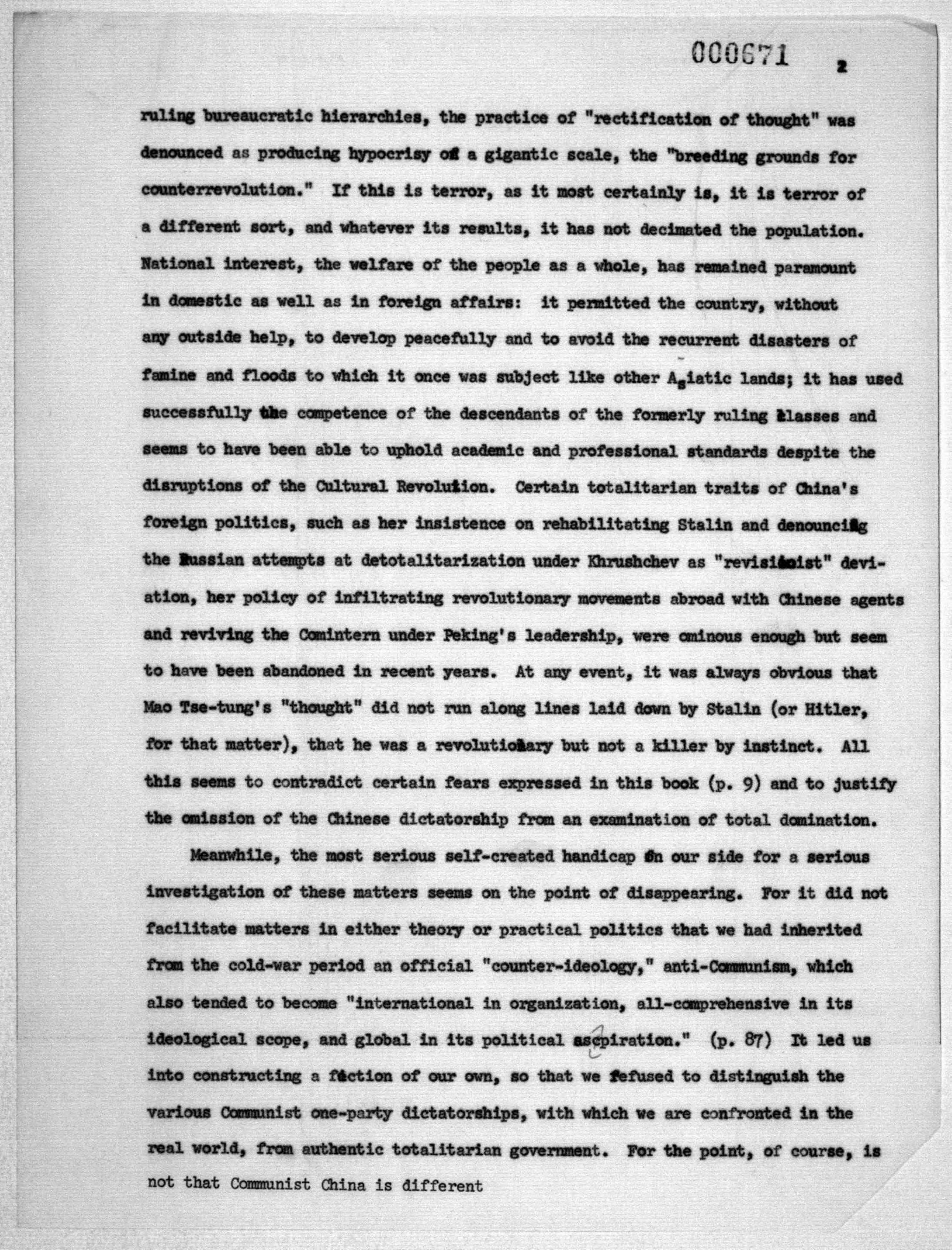 Scanned image of the current content page