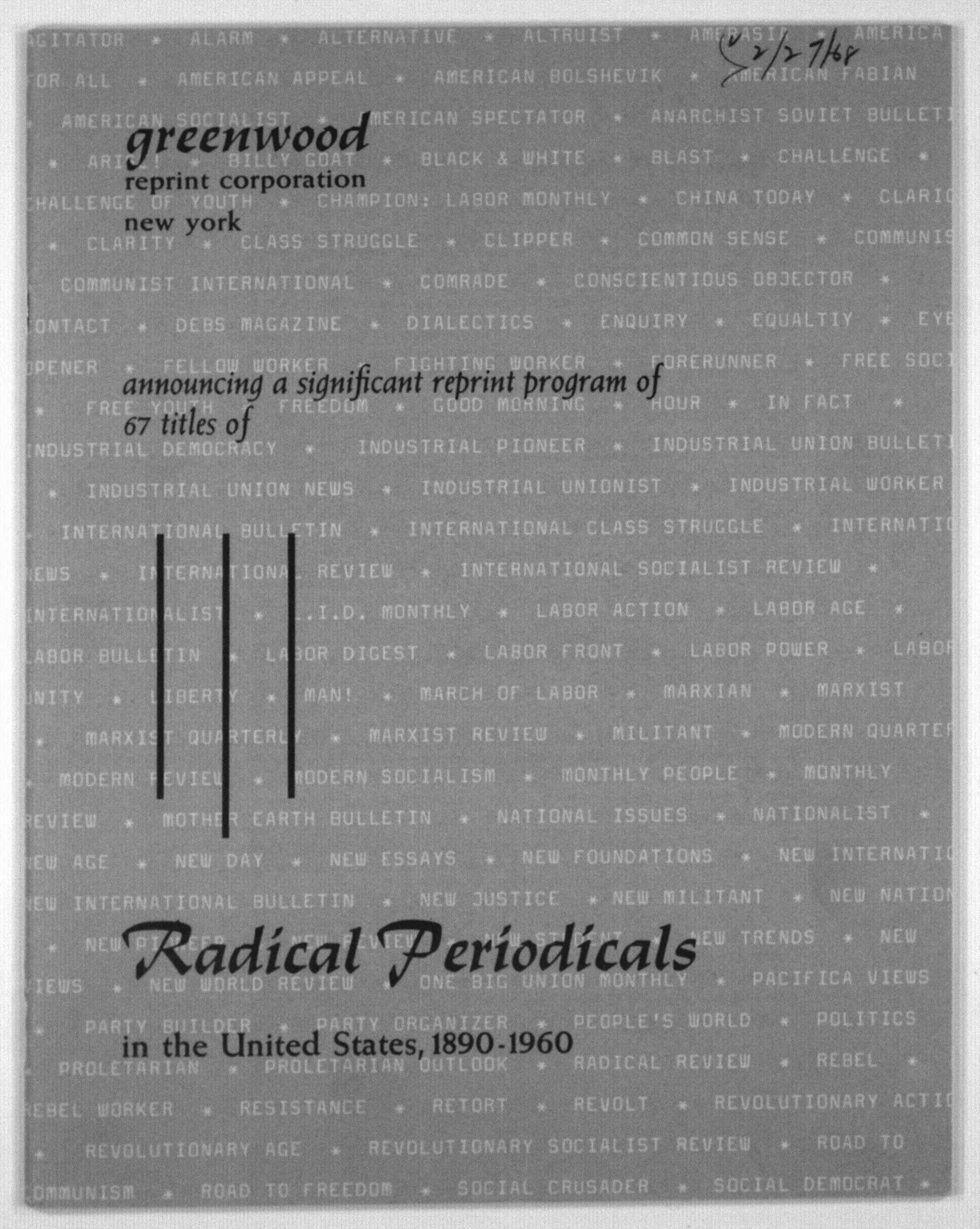 Scanned image of the current content page