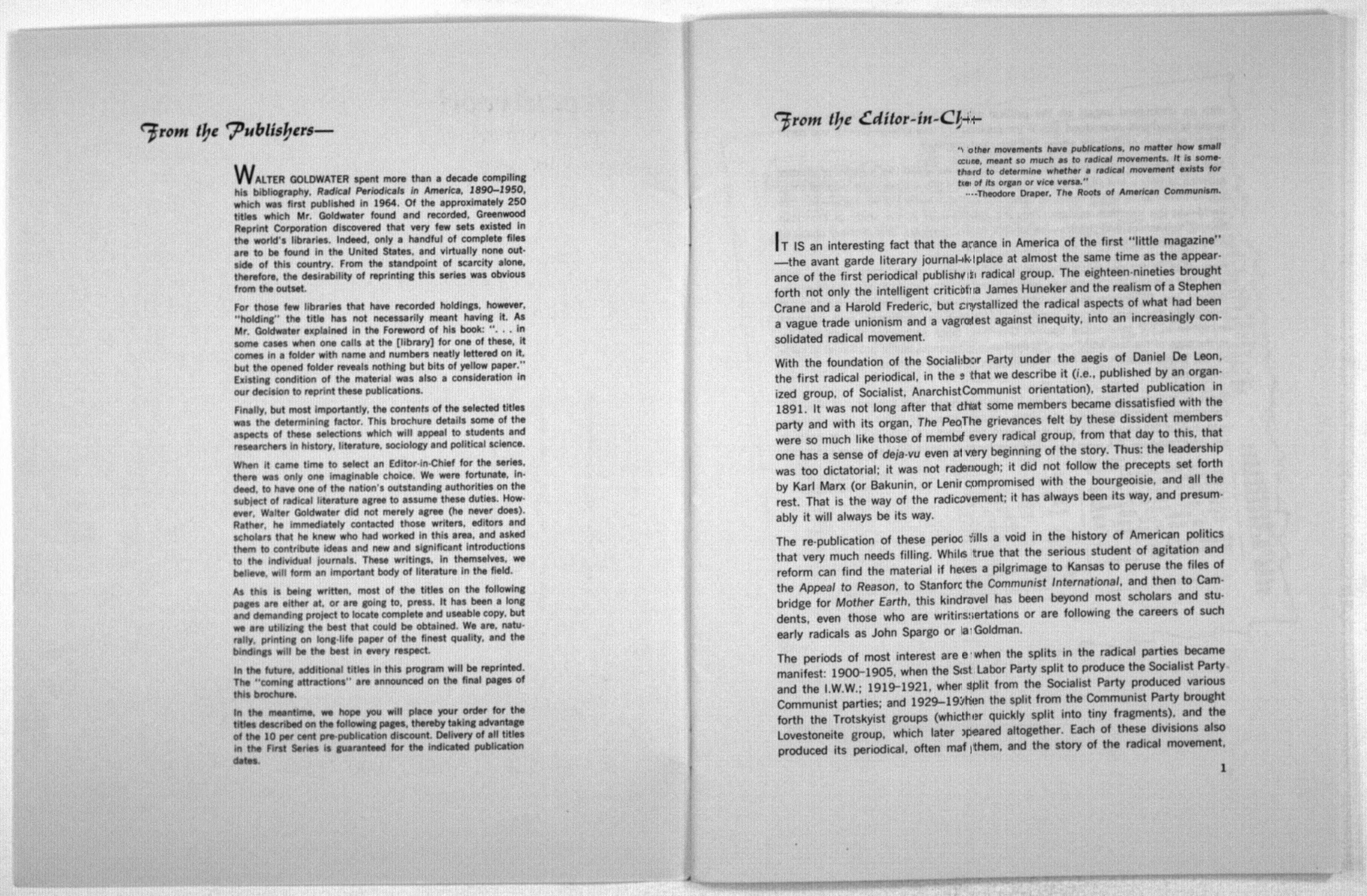 Scanned image of the current content page