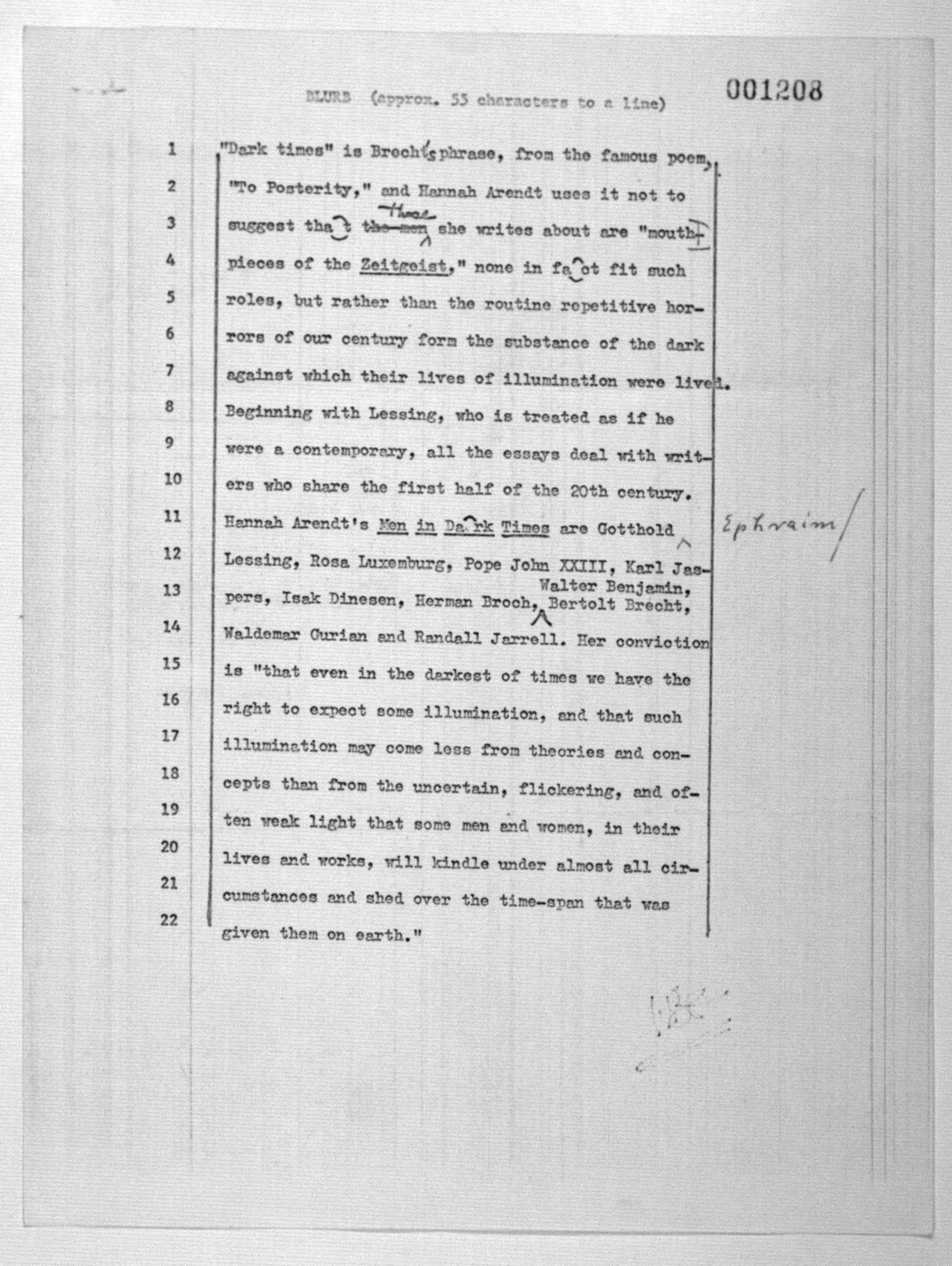 Scanned image of the current content page