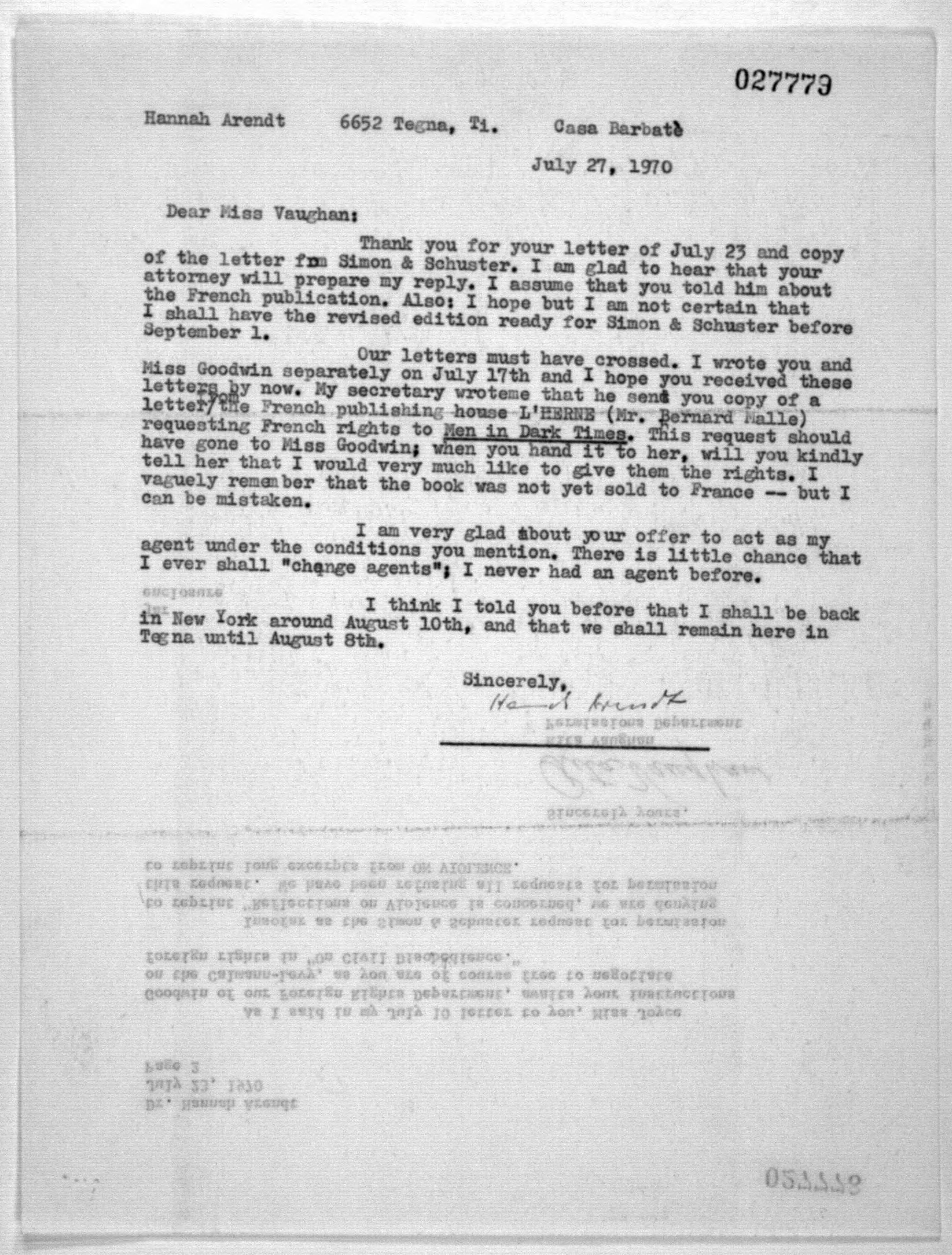 Scanned image of the current content page