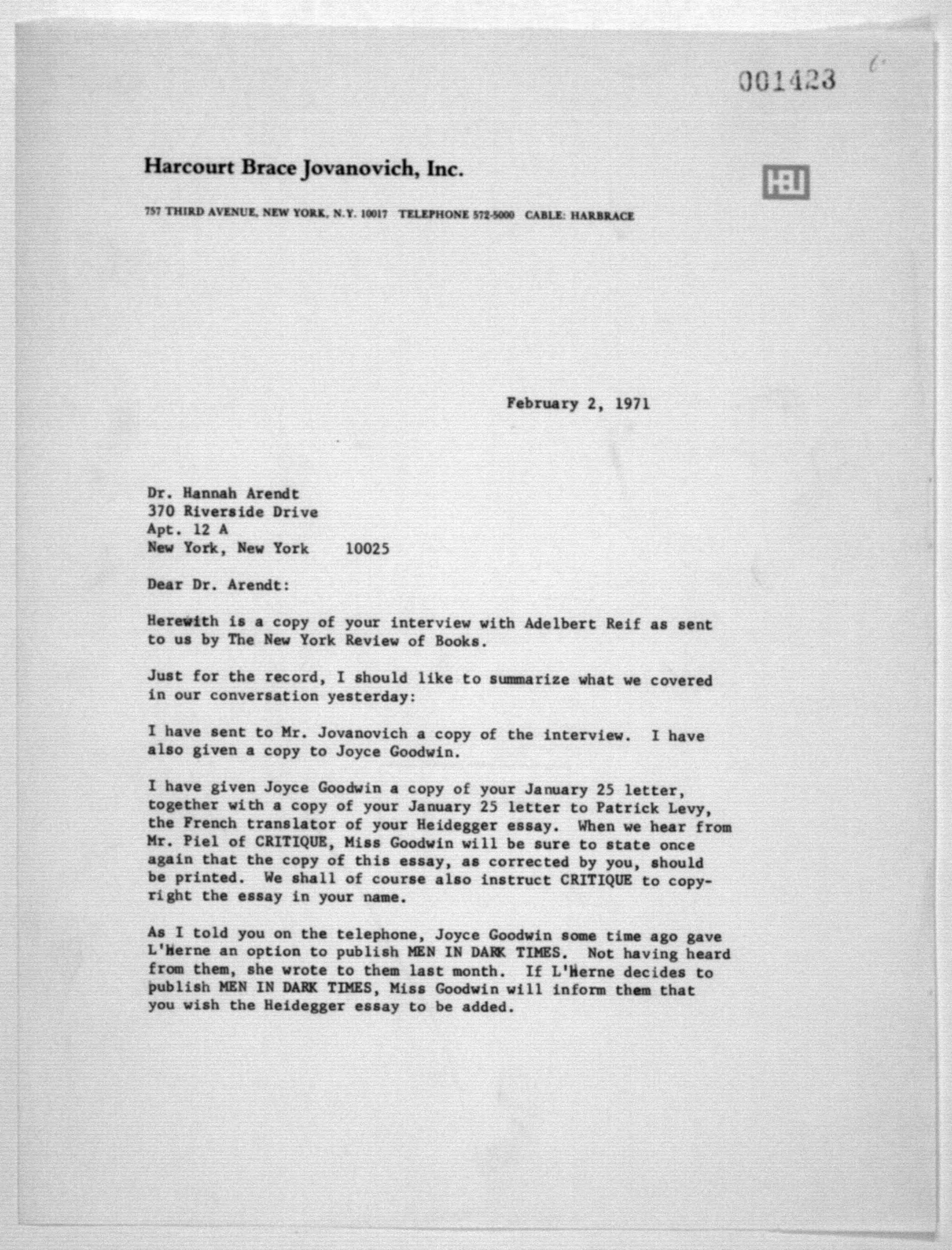 Scanned image of the current content page