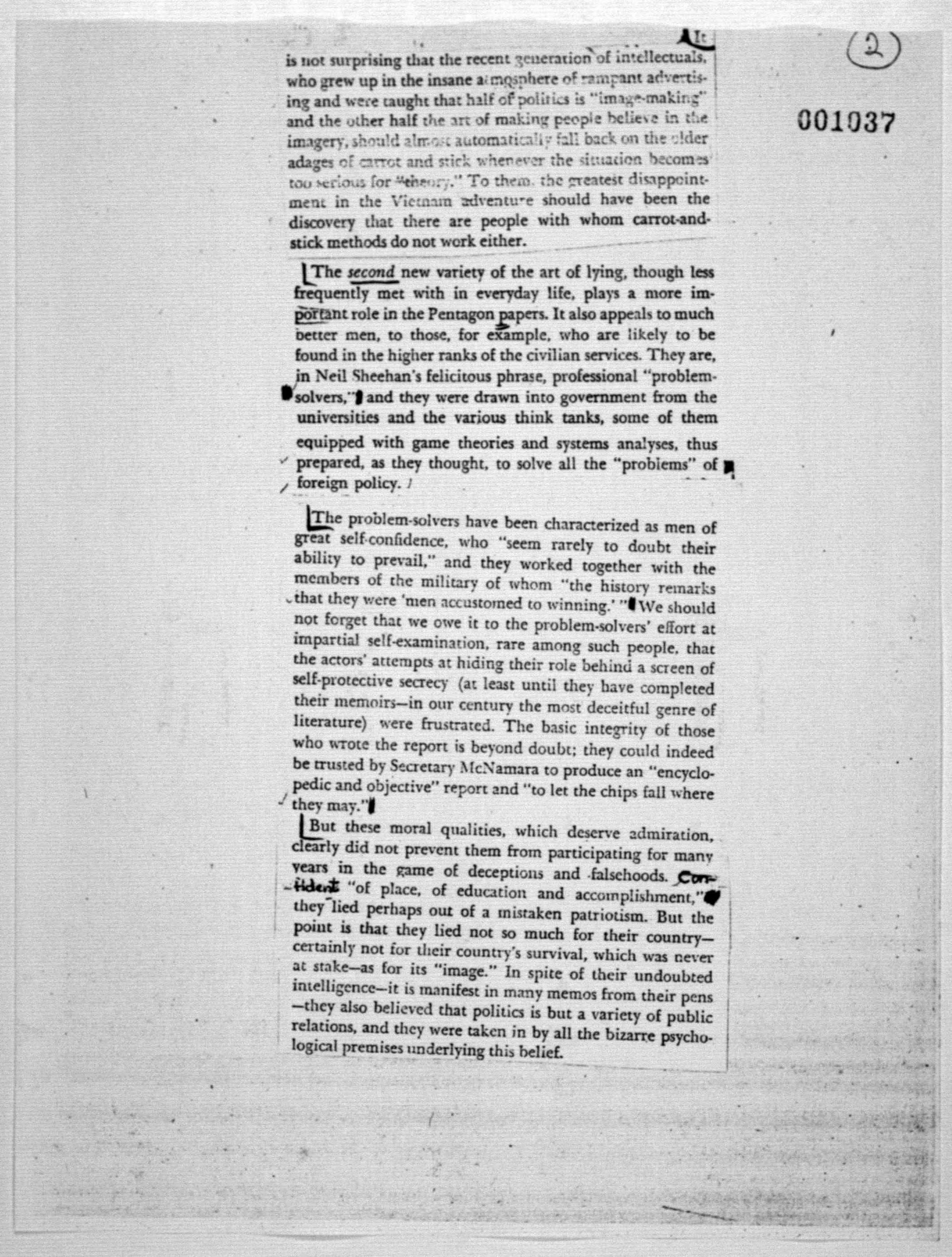 Scanned image of the current content page