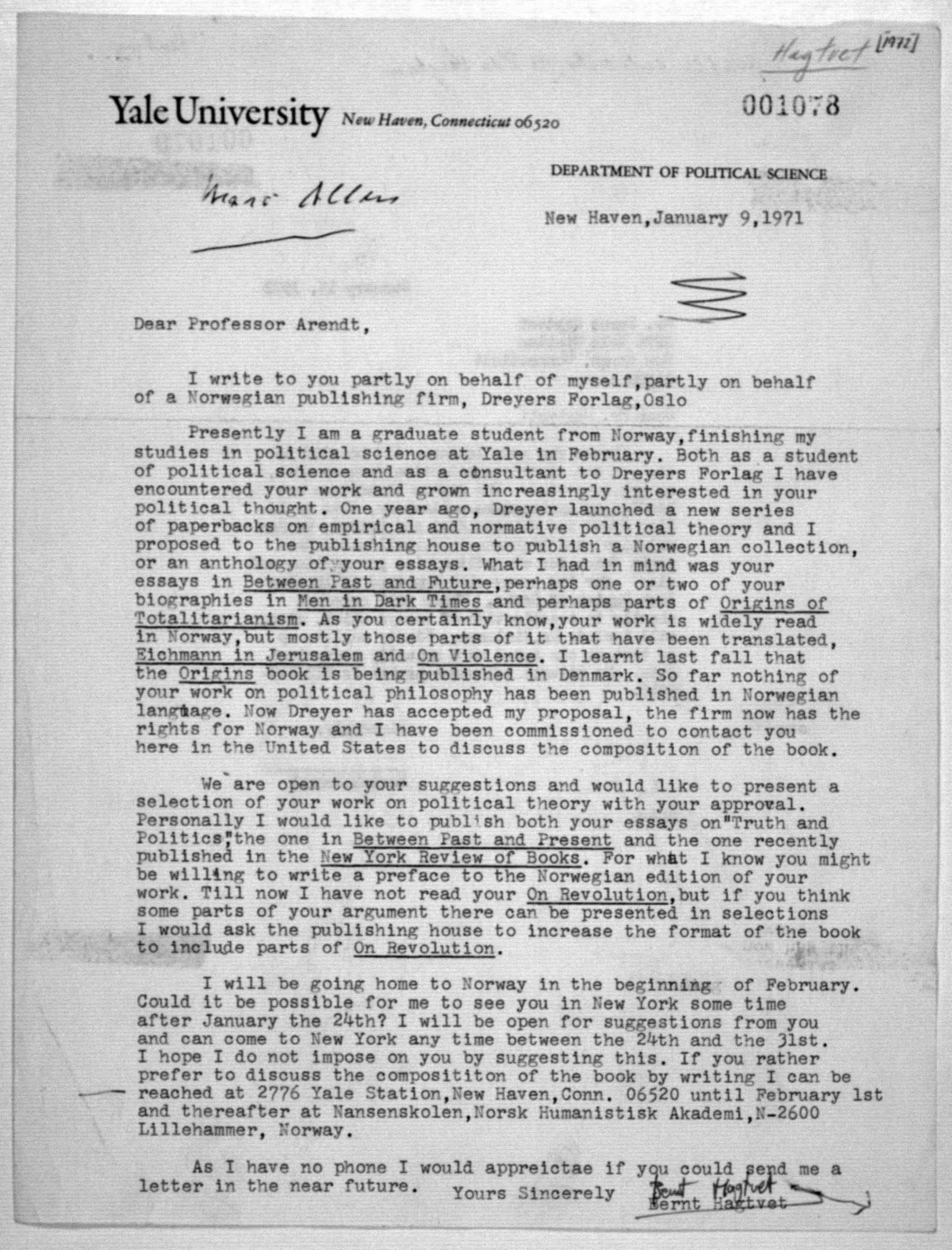 Scanned image of the current content page