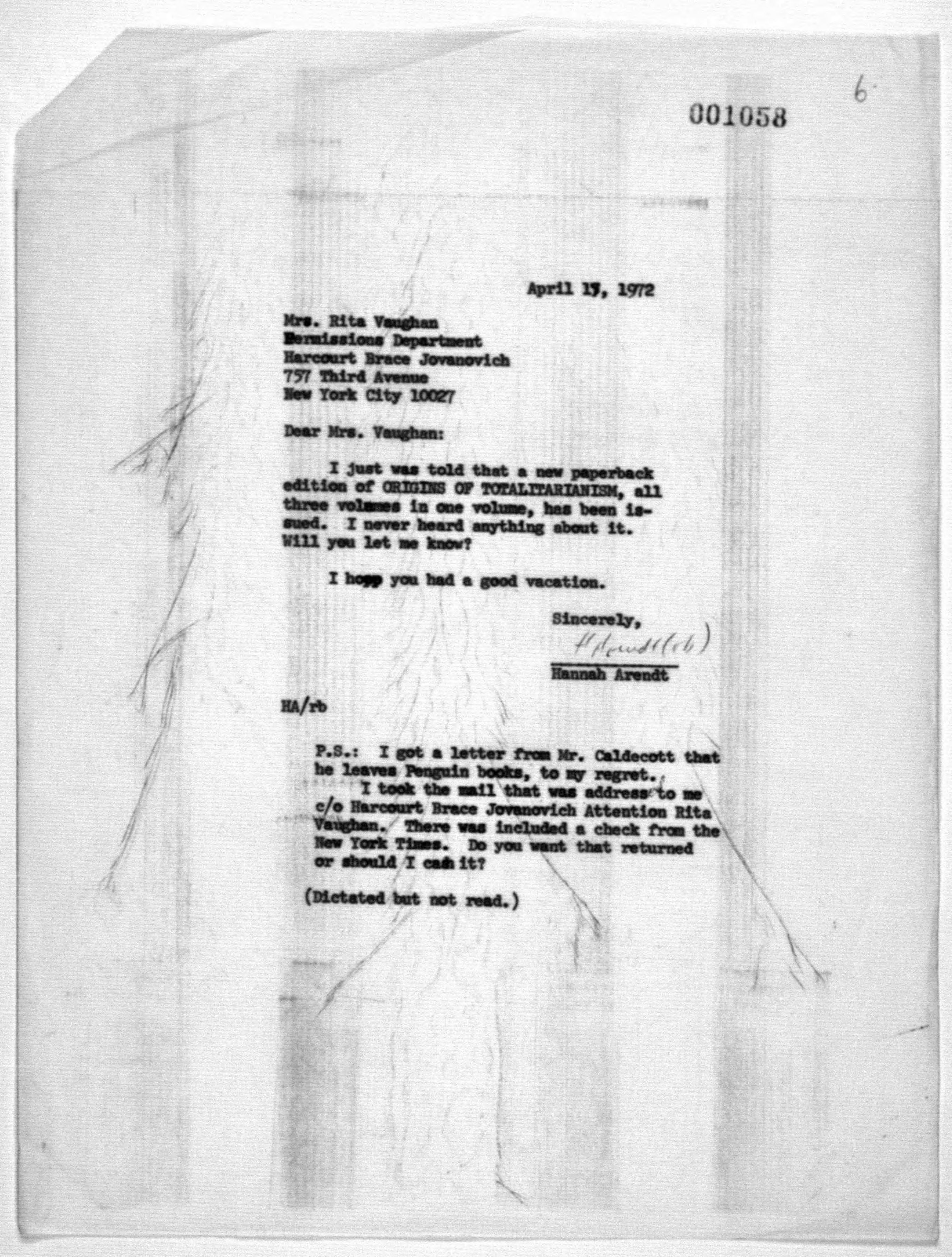 Scanned image of the current content page