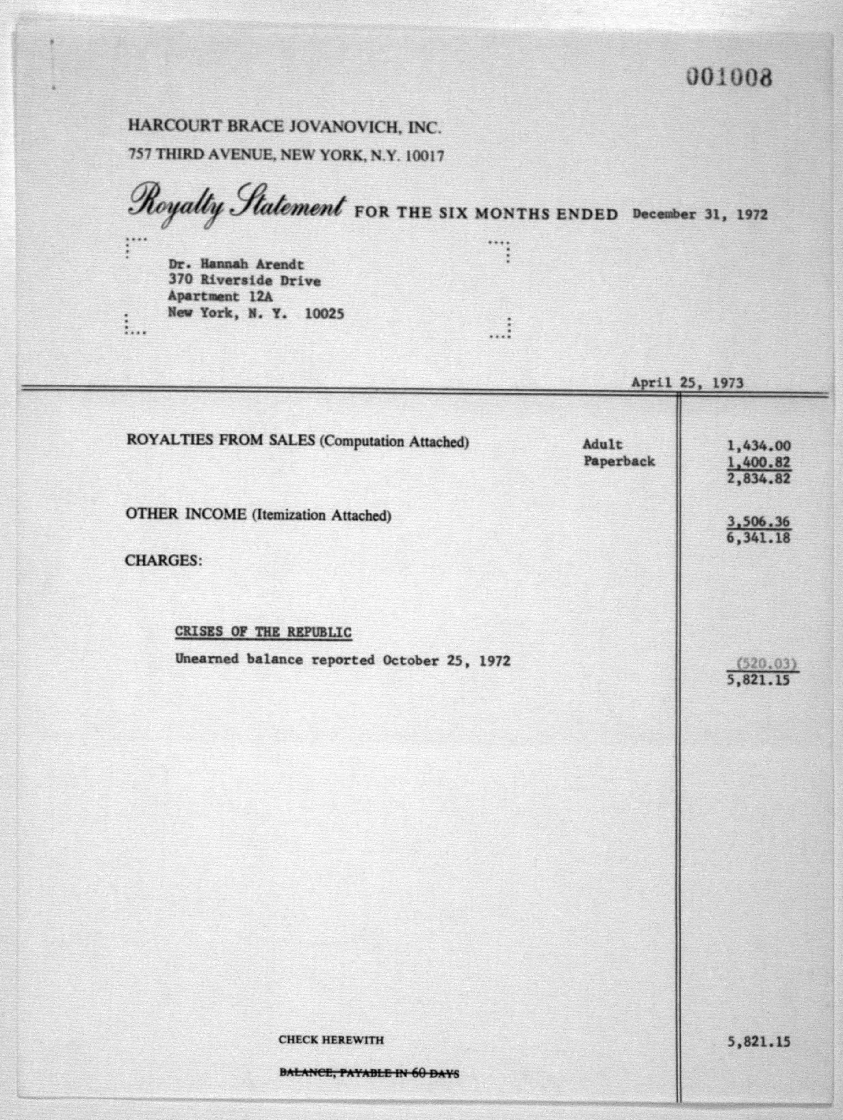 Scanned image of the current content page