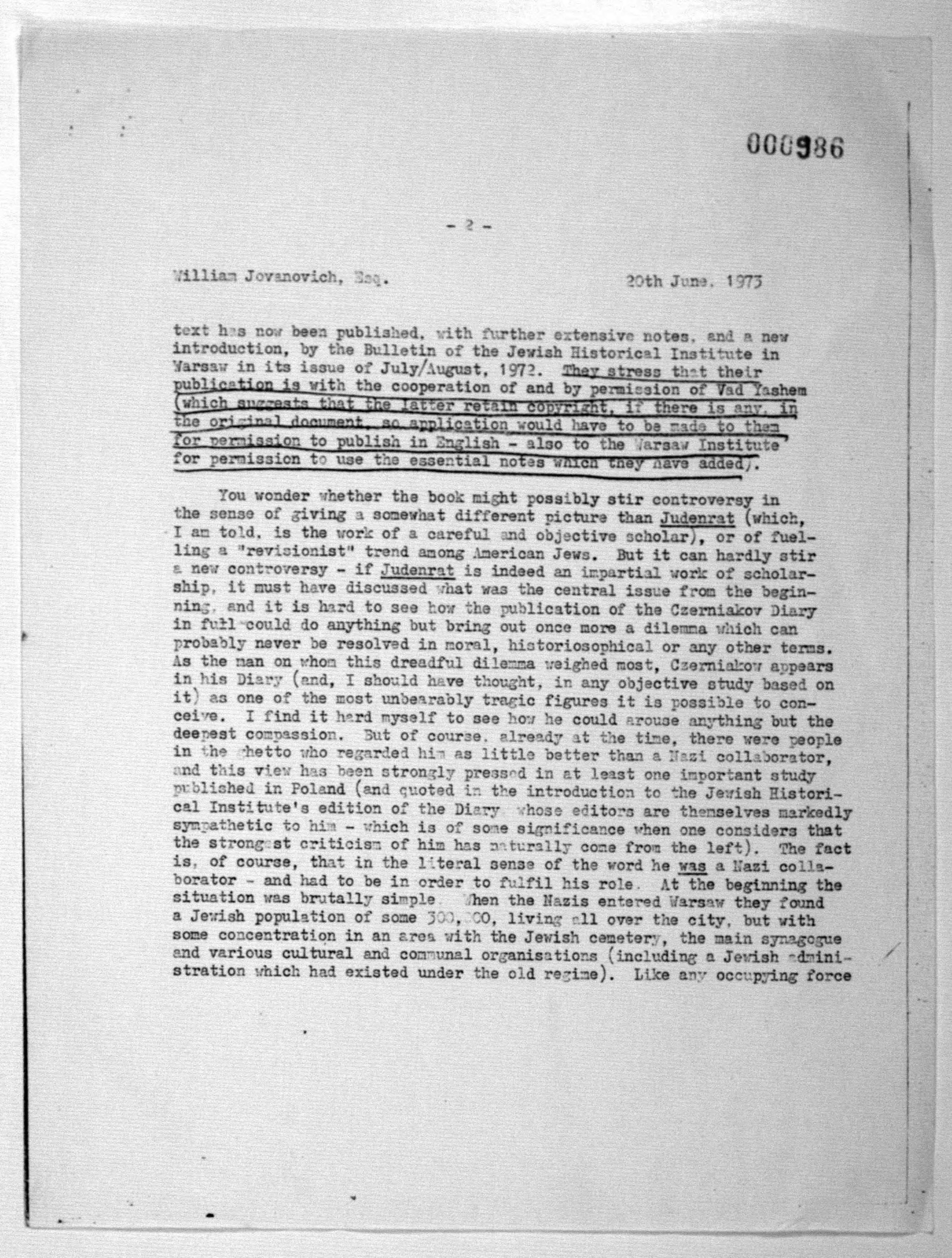 Scanned image of the current content page