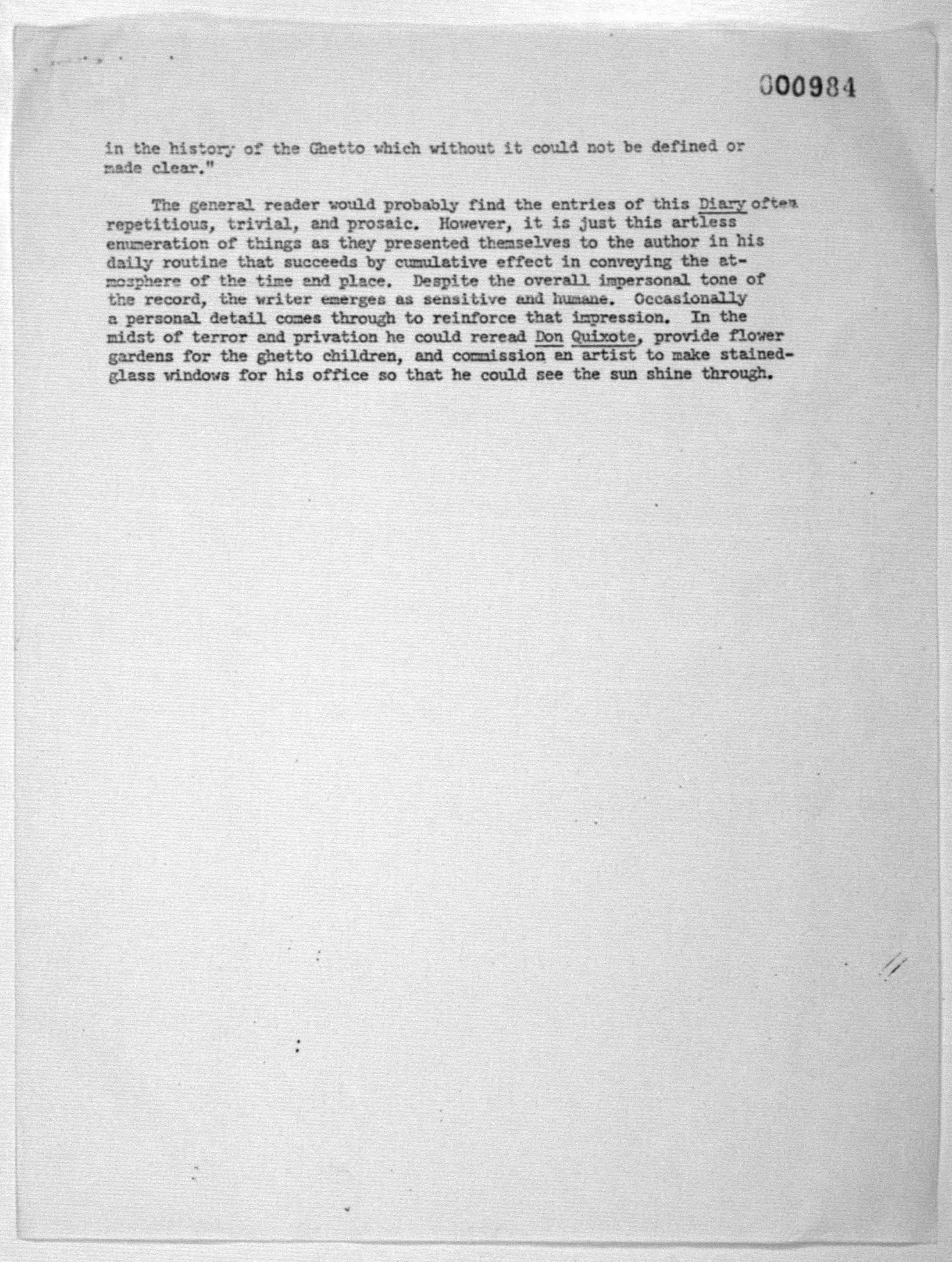 Scanned image of the current content page