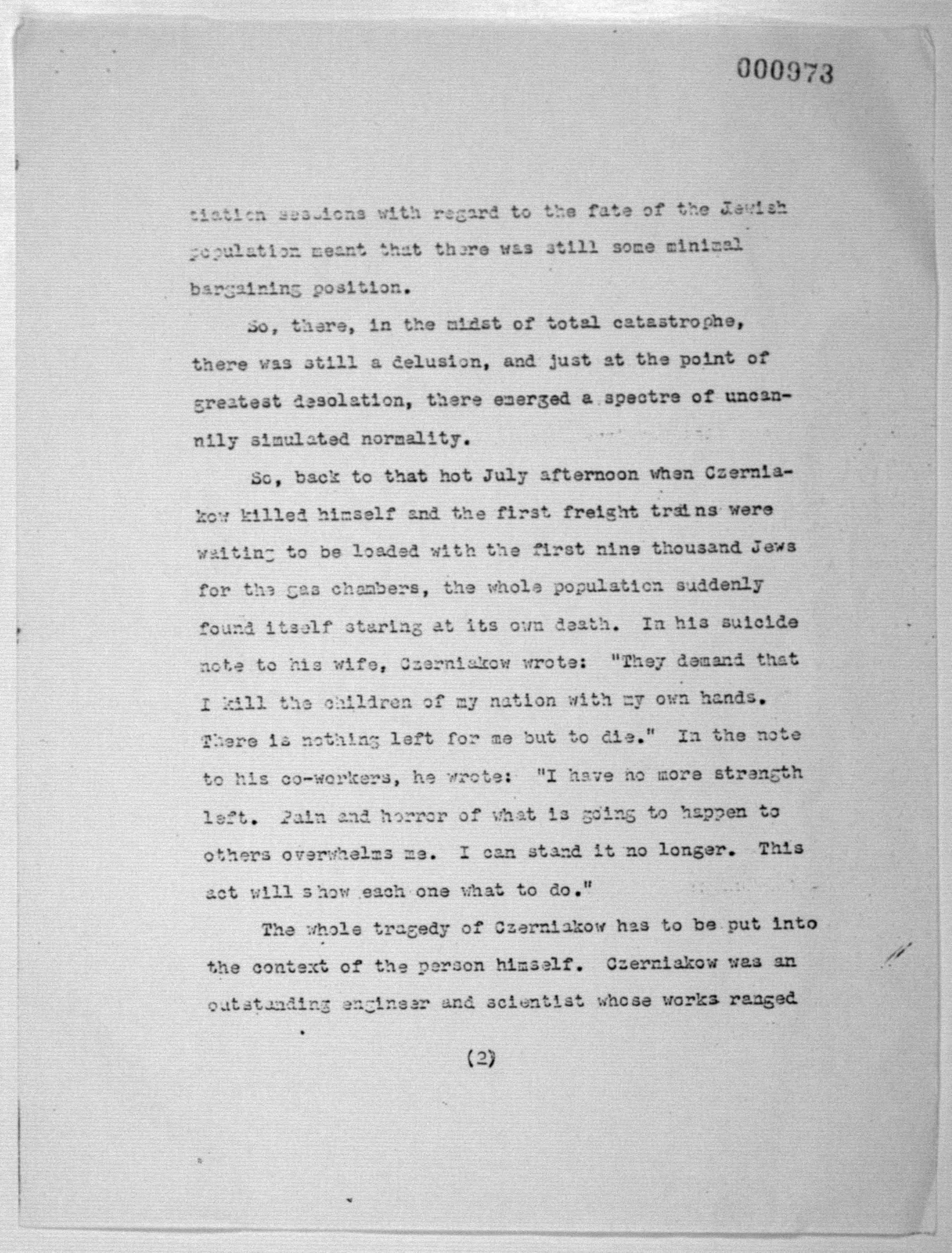 Scanned image of the current content page