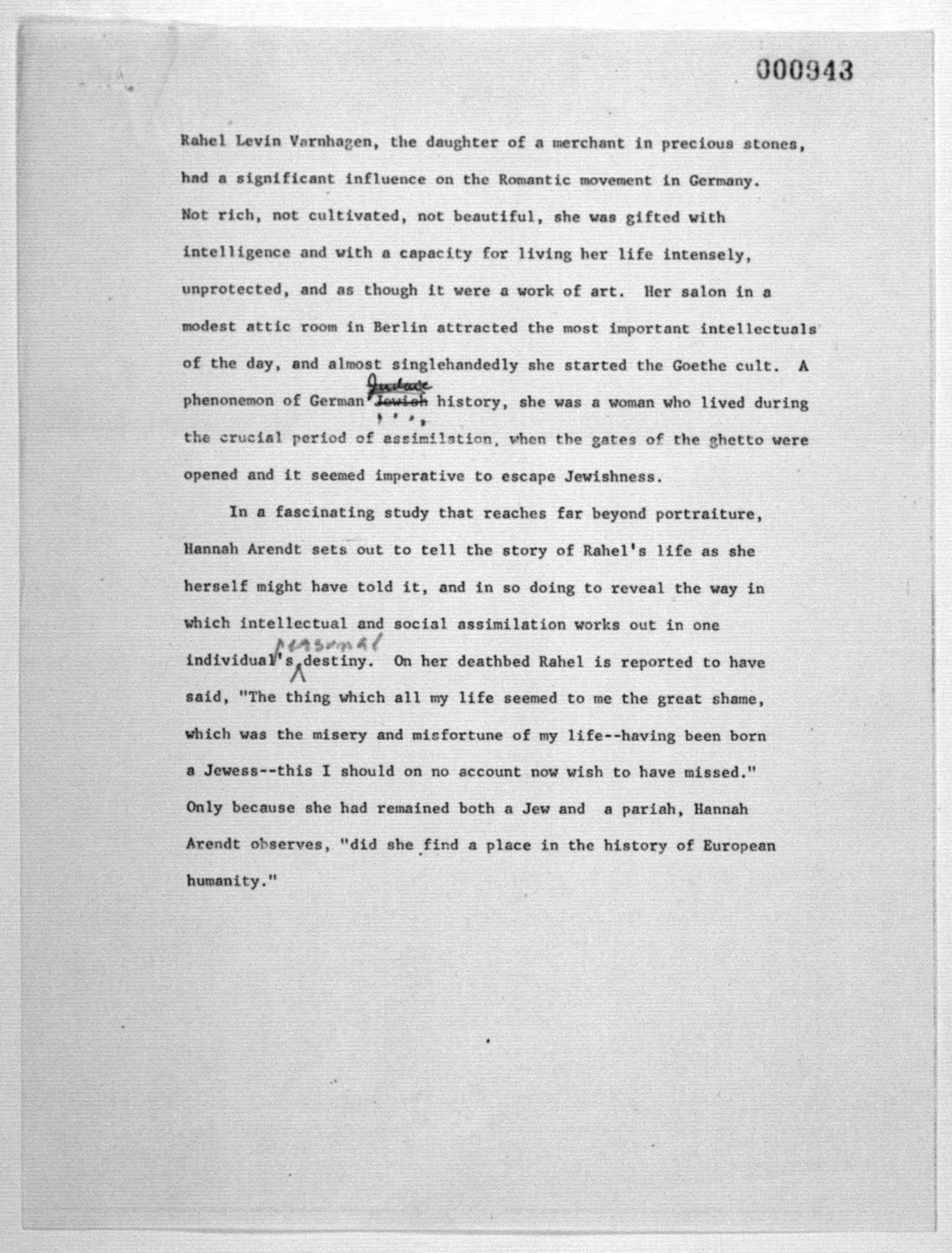 Scanned image of the current content page