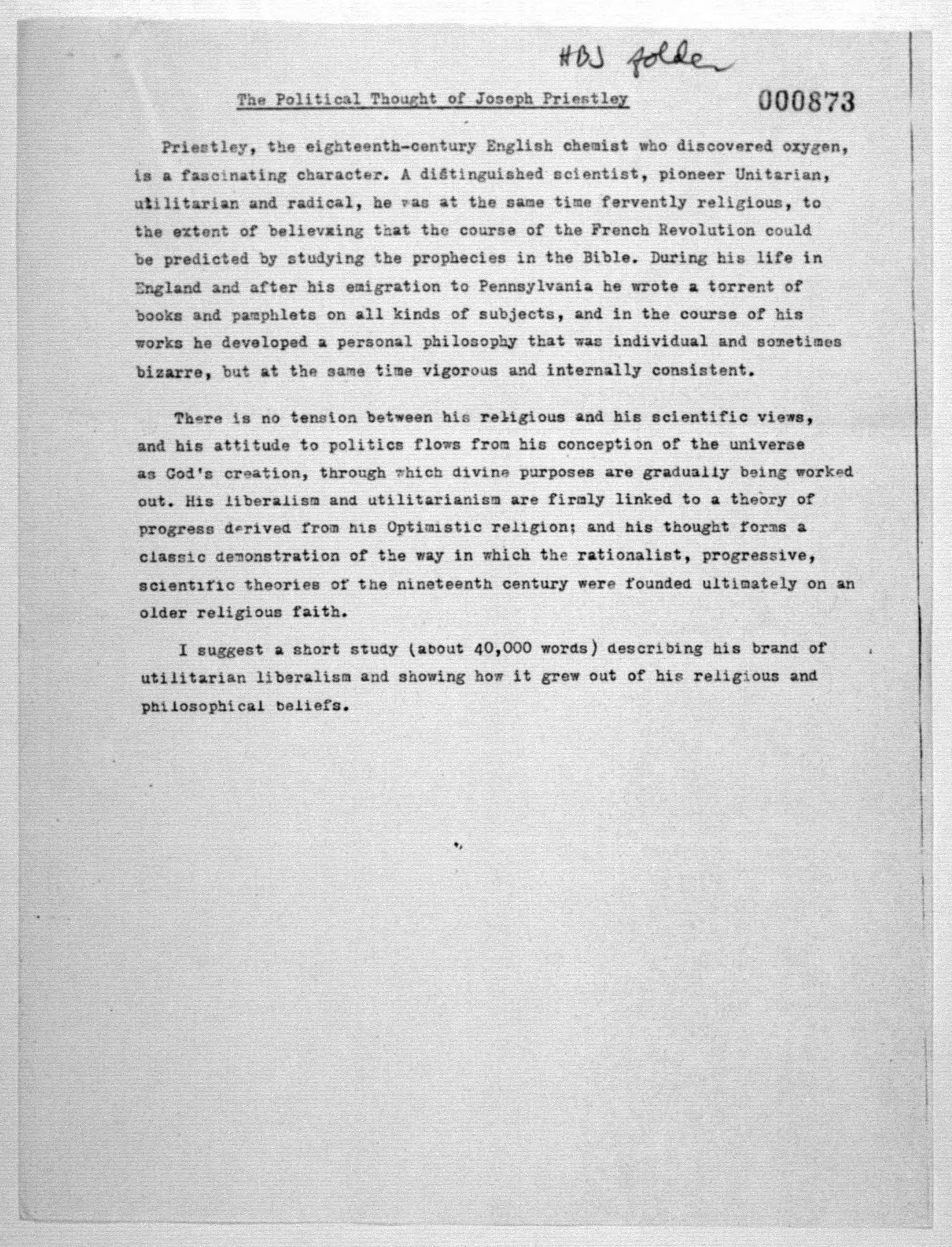 Scanned image of the current content page