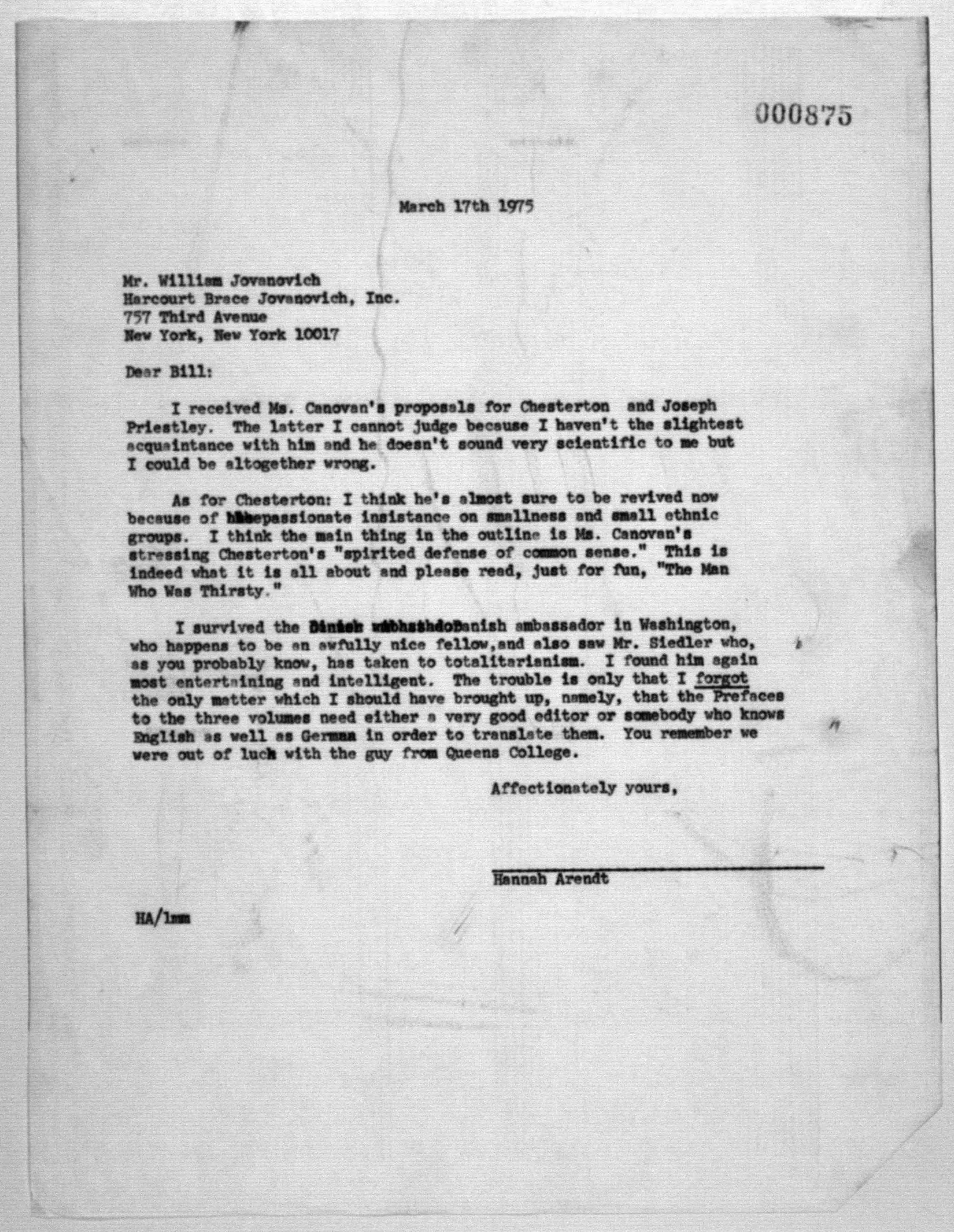 Scanned image of the current content page