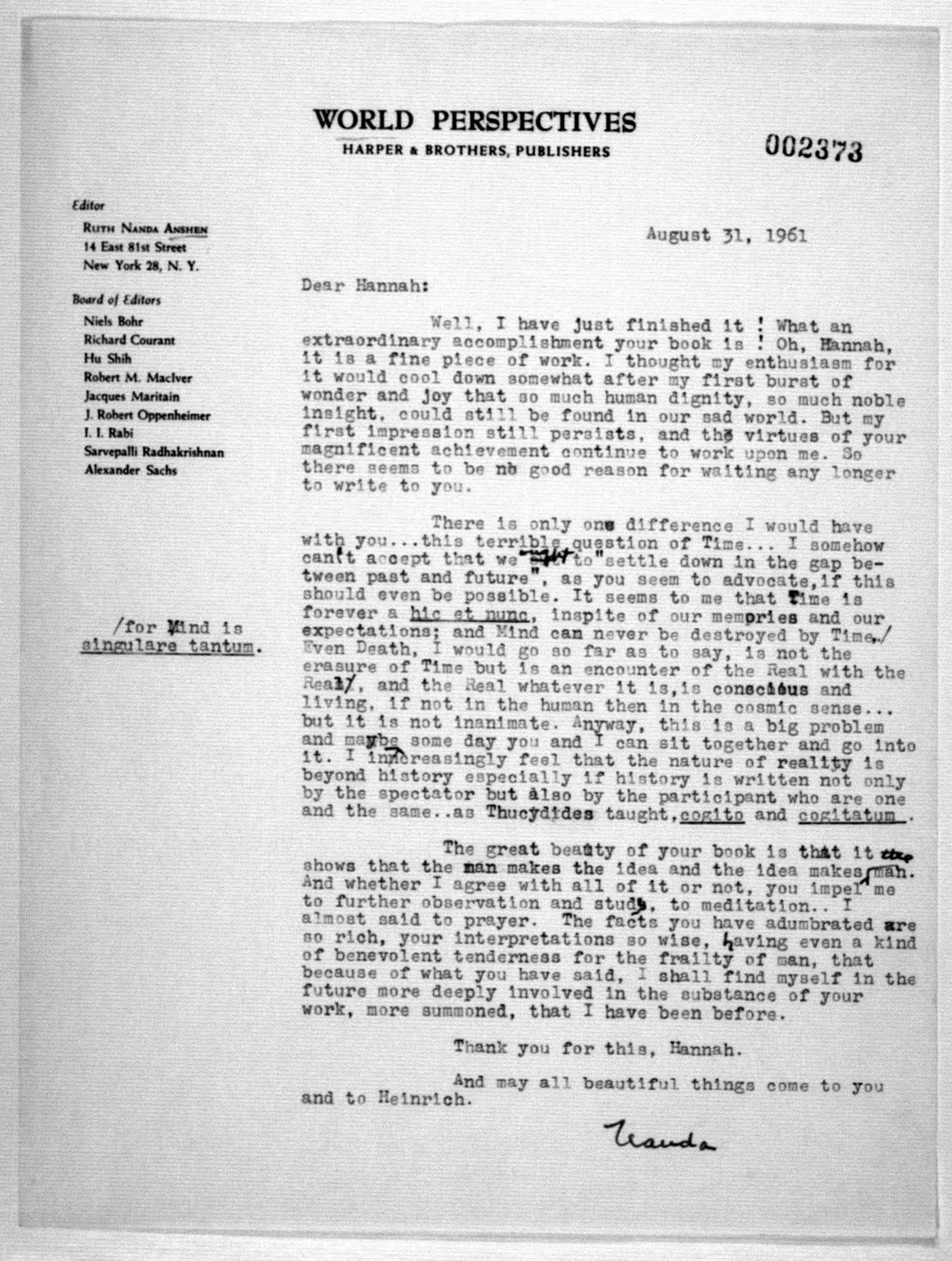 Scanned image of the current content page