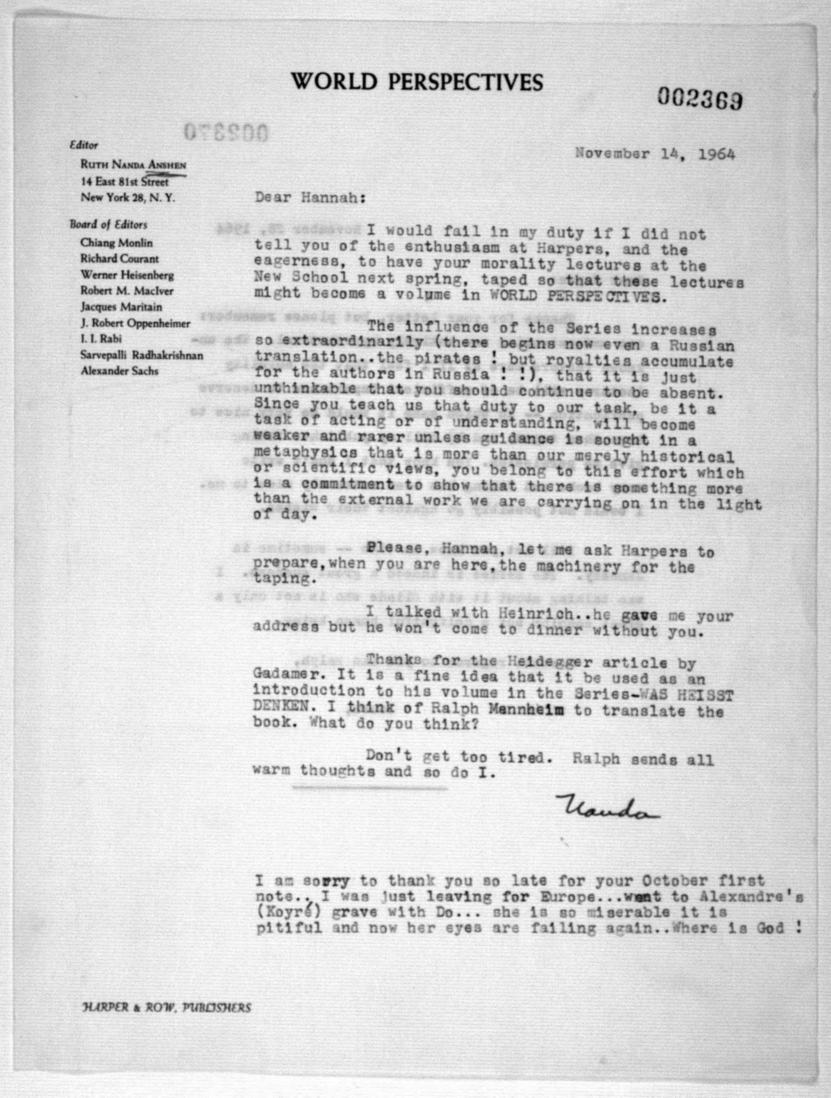 Scanned image of the current content page