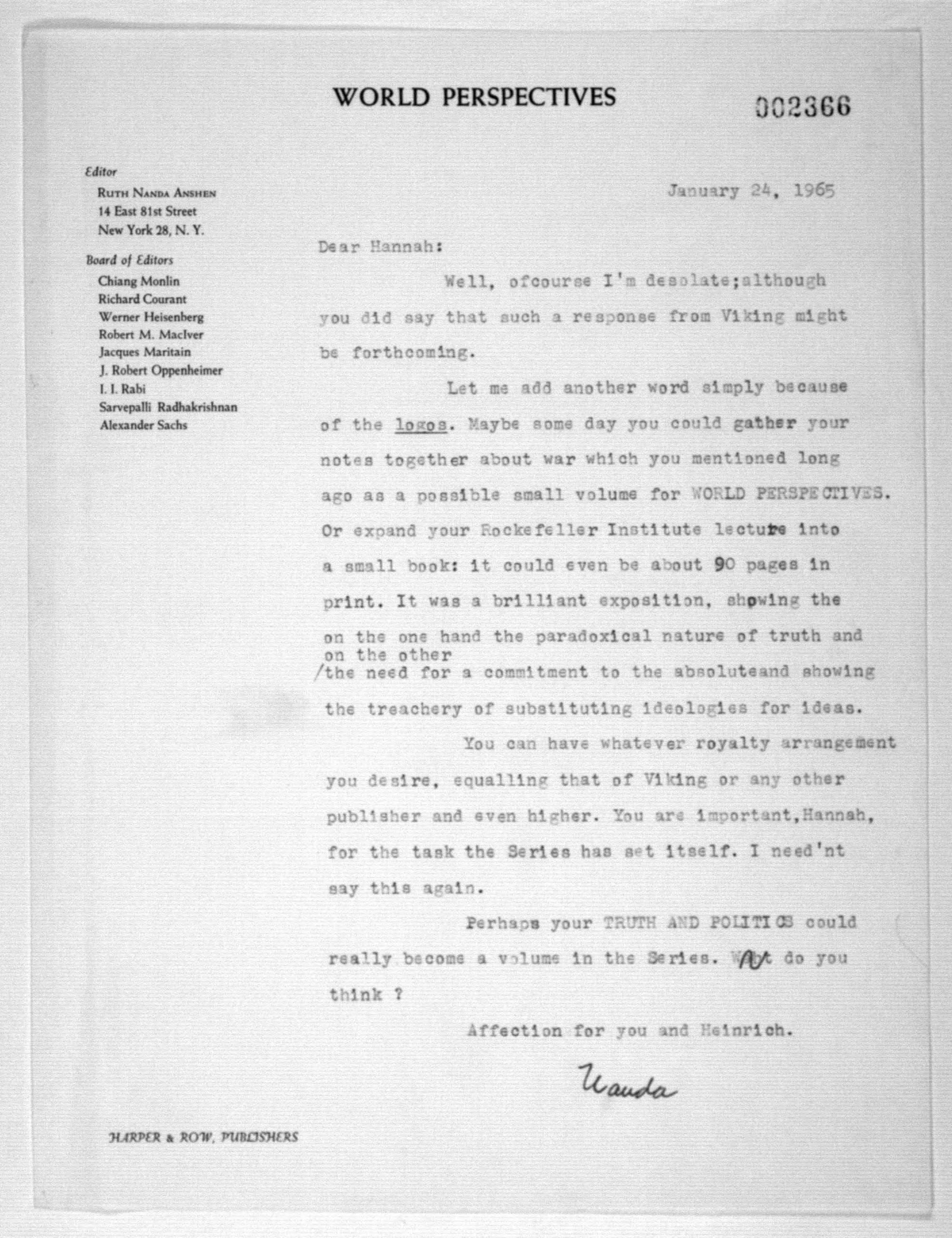 Scanned image of the current content page