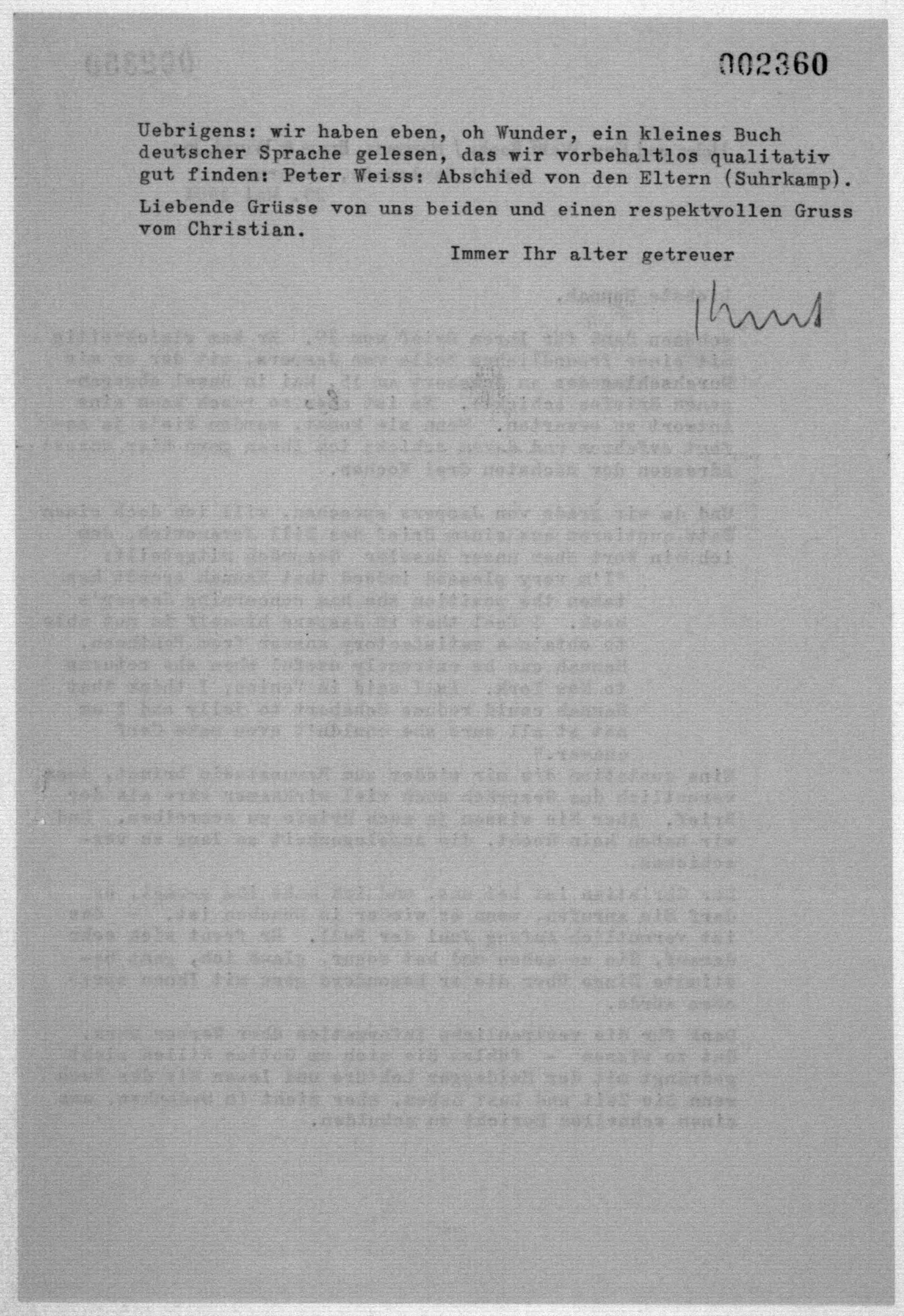 Scanned image of the current content page