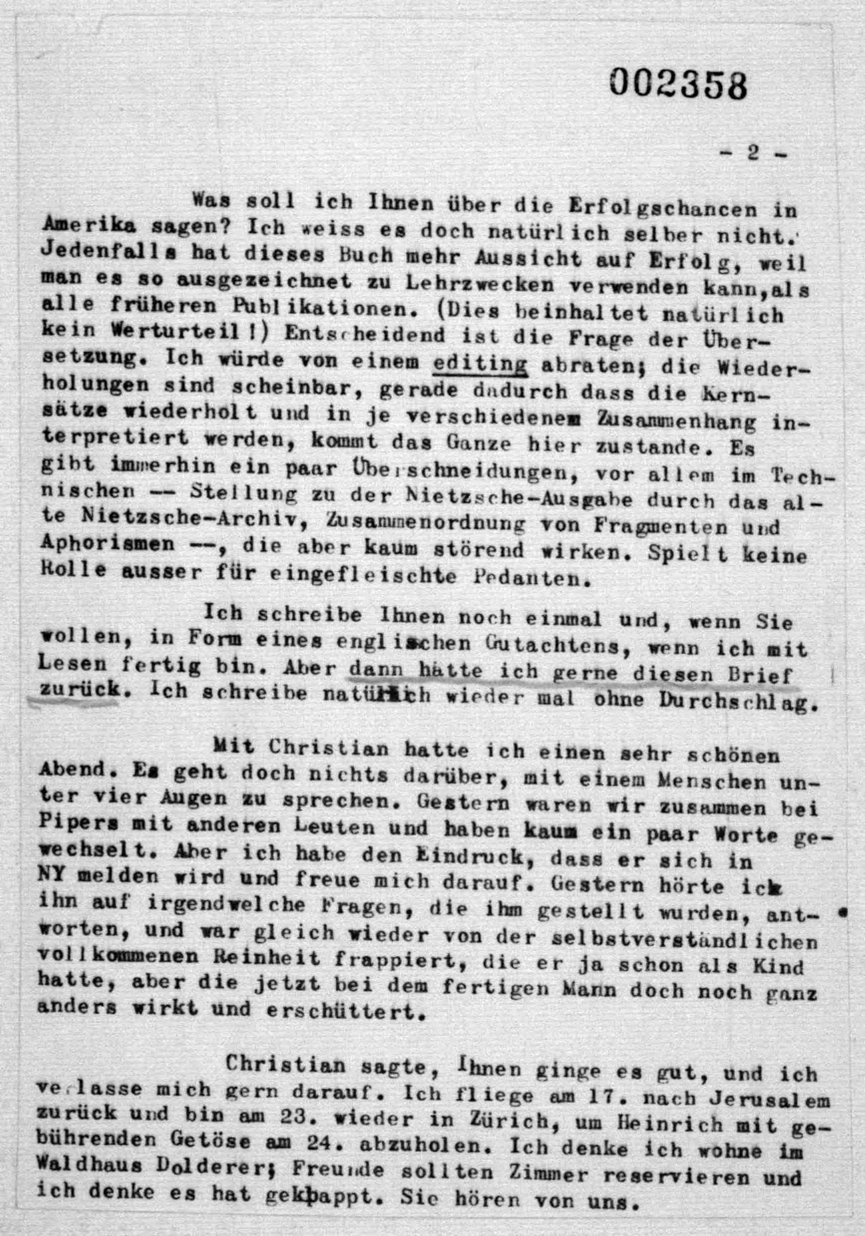 Scanned image of the current content page