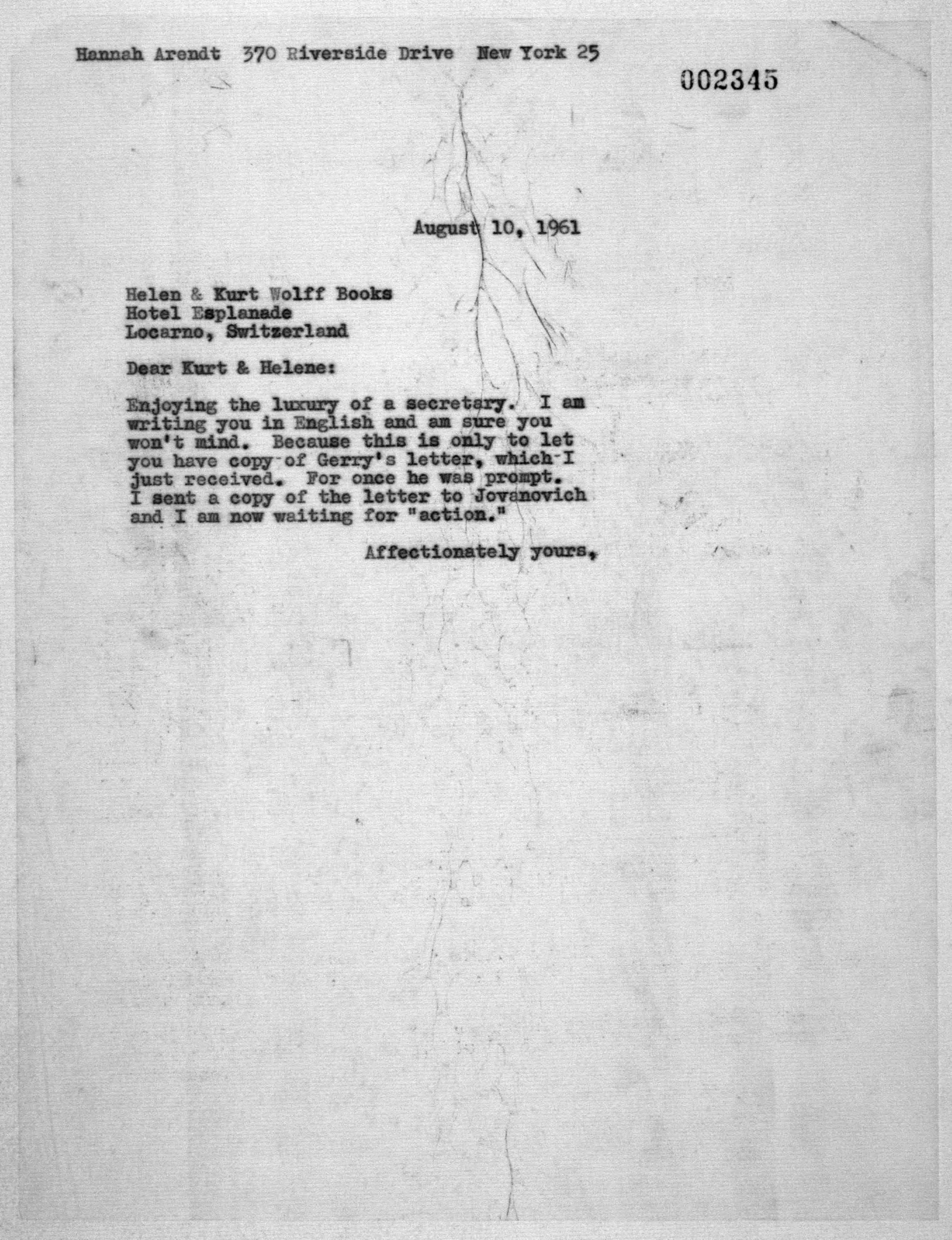 Scanned image of the current content page