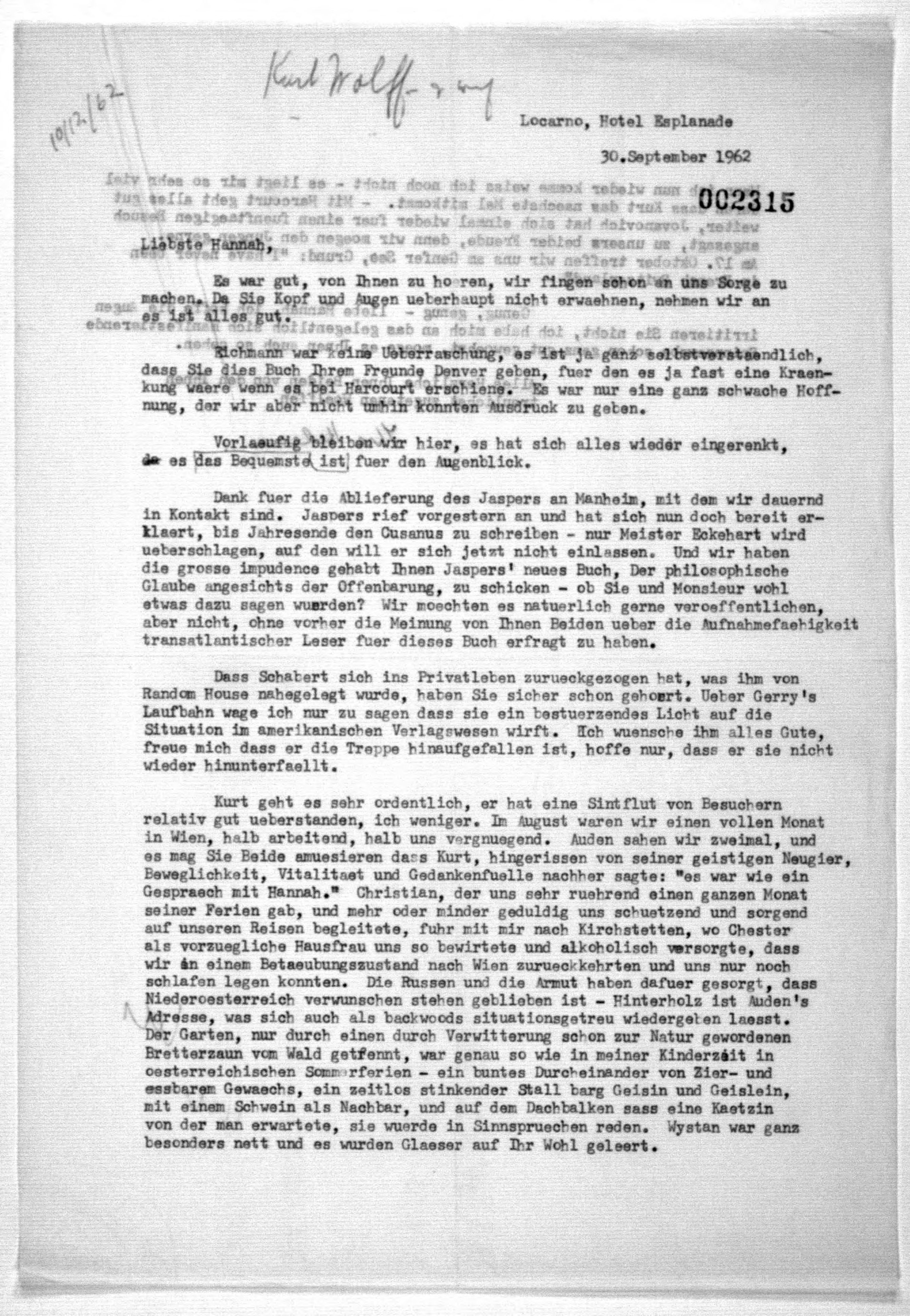 Scanned image of the current content page