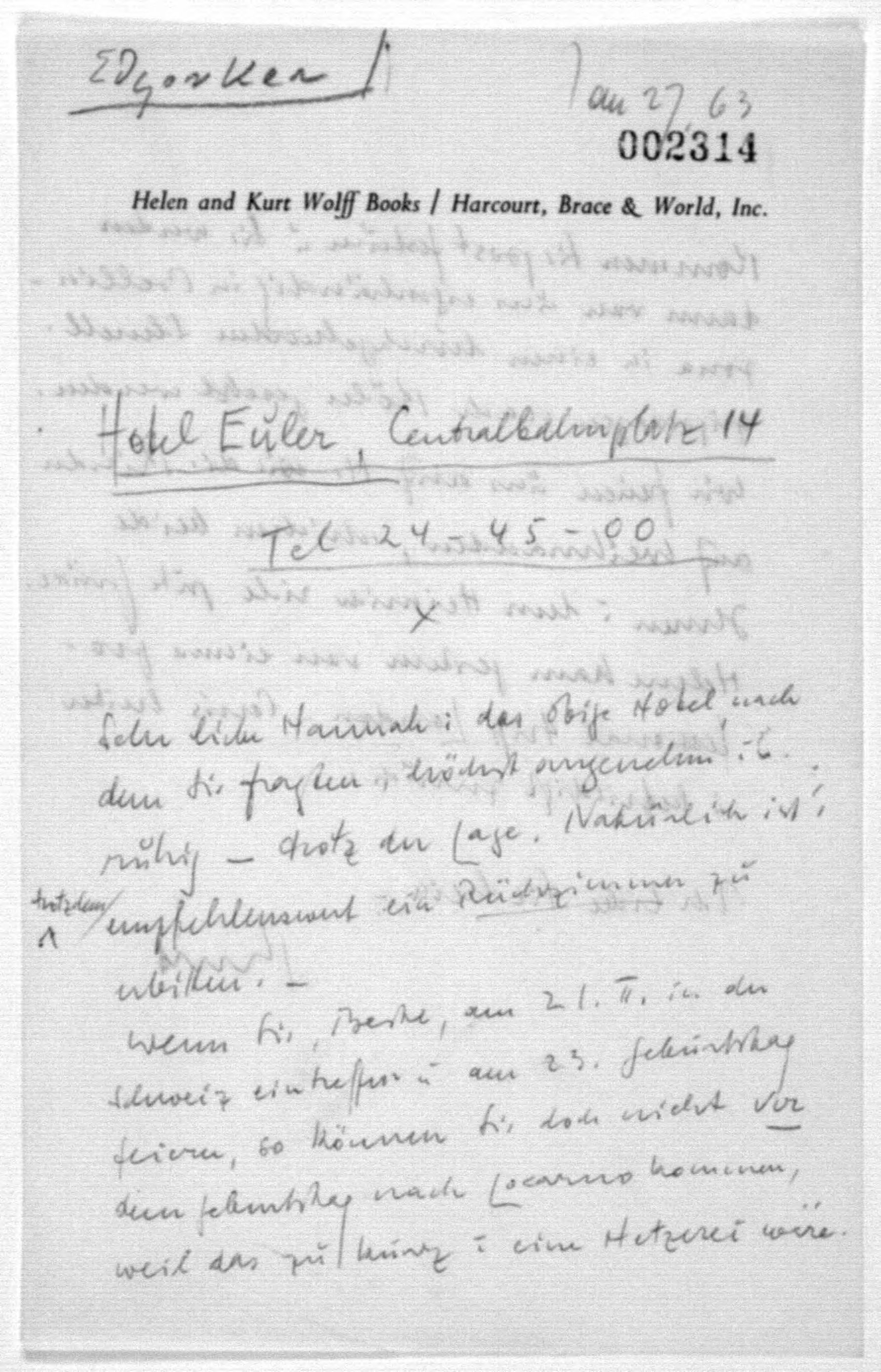 Scanned image of the current content page