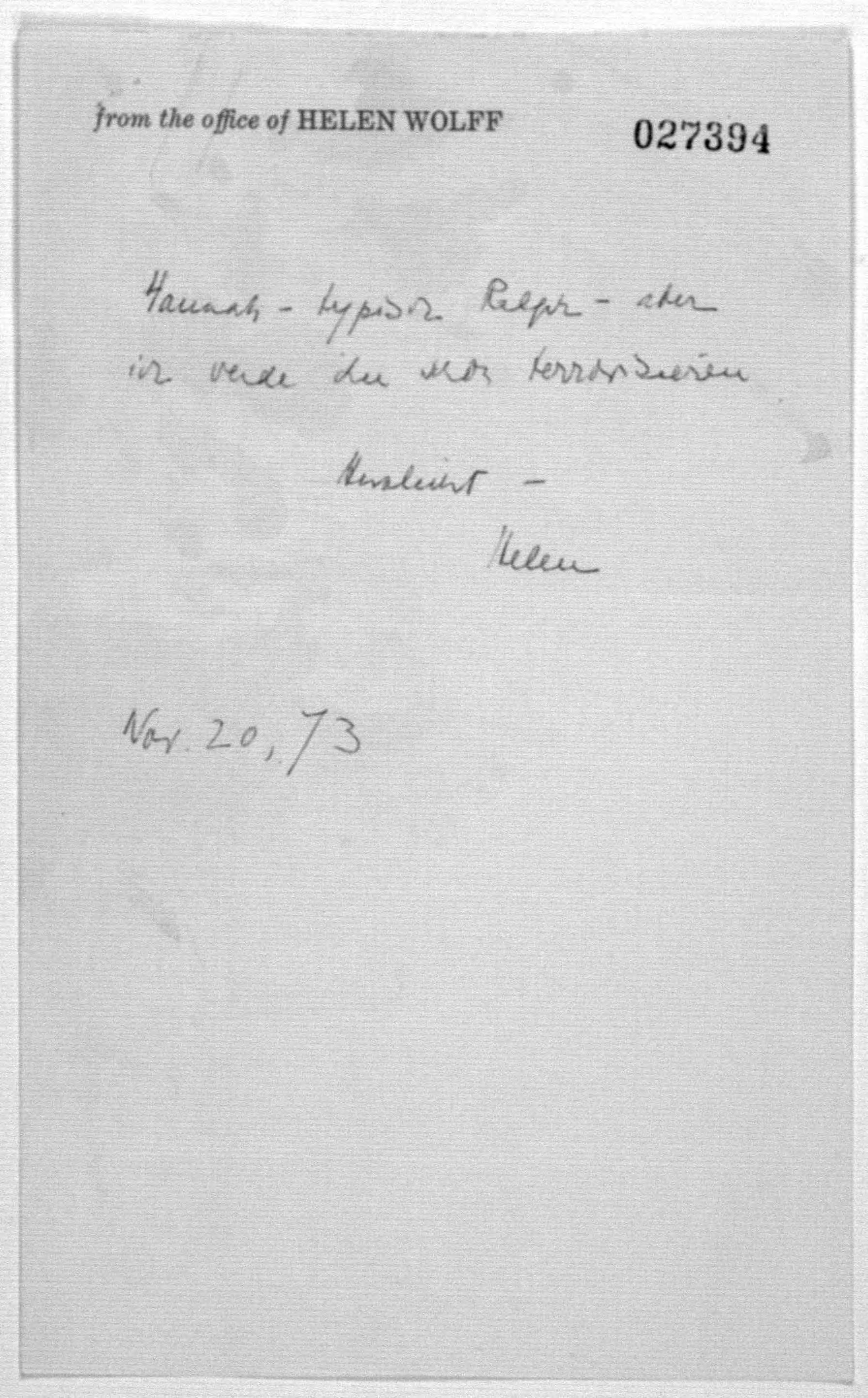 Scanned image of the current content page