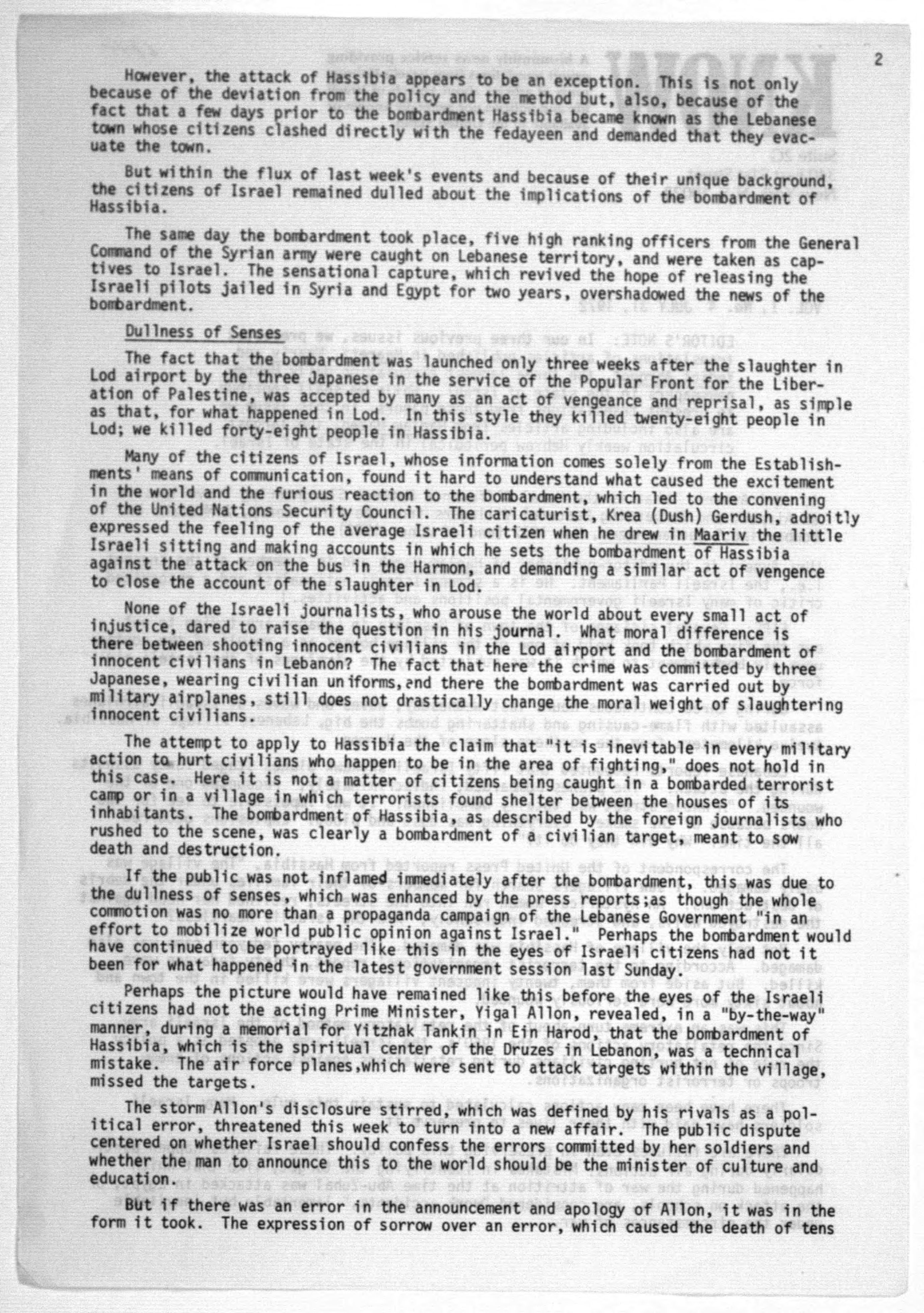 Scanned image of the current content page