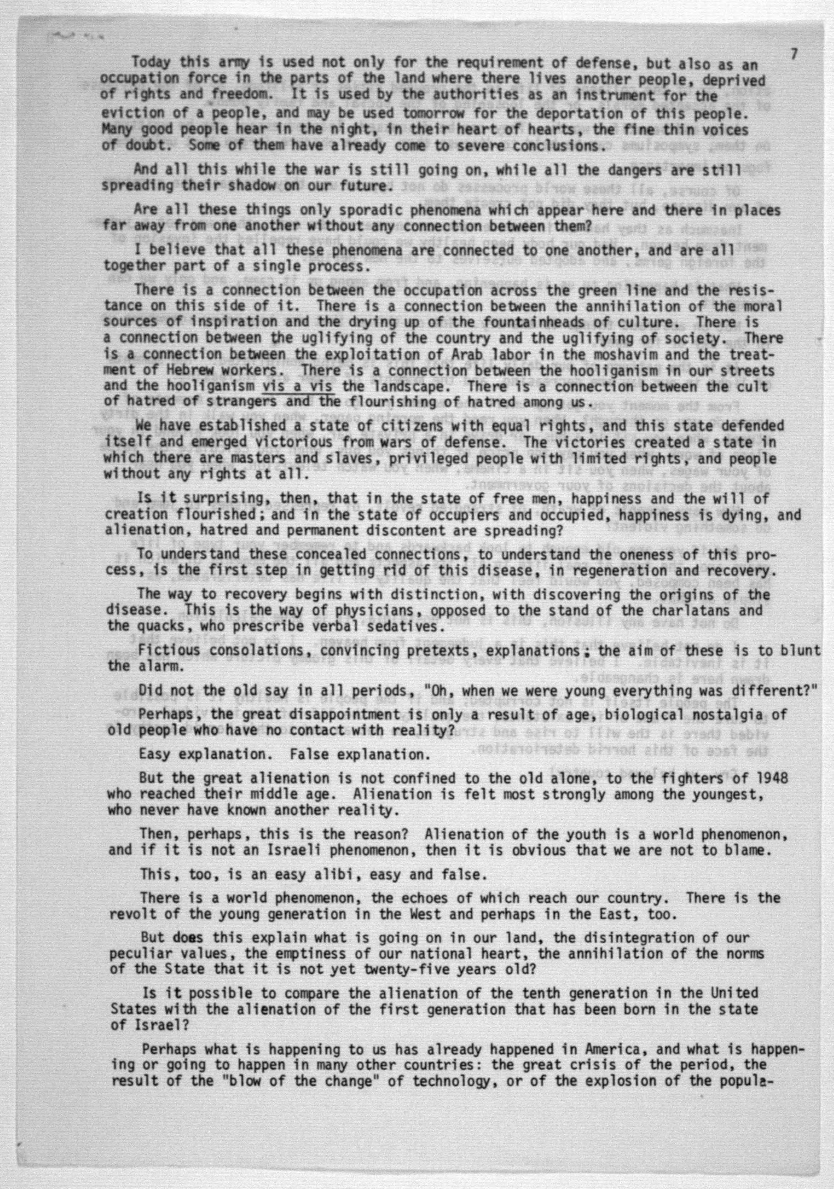 Scanned image of the current content page