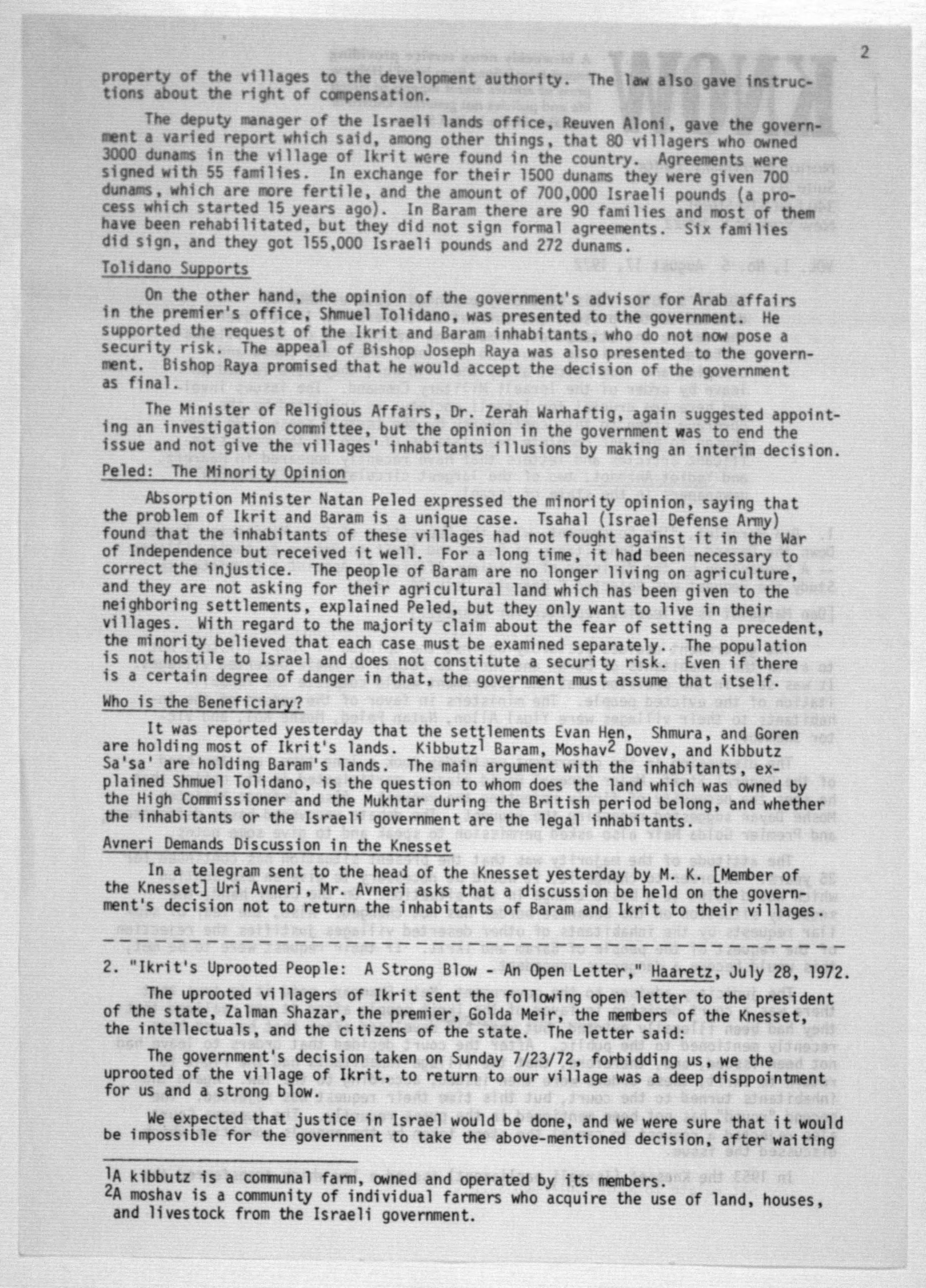 Scanned image of the current content page