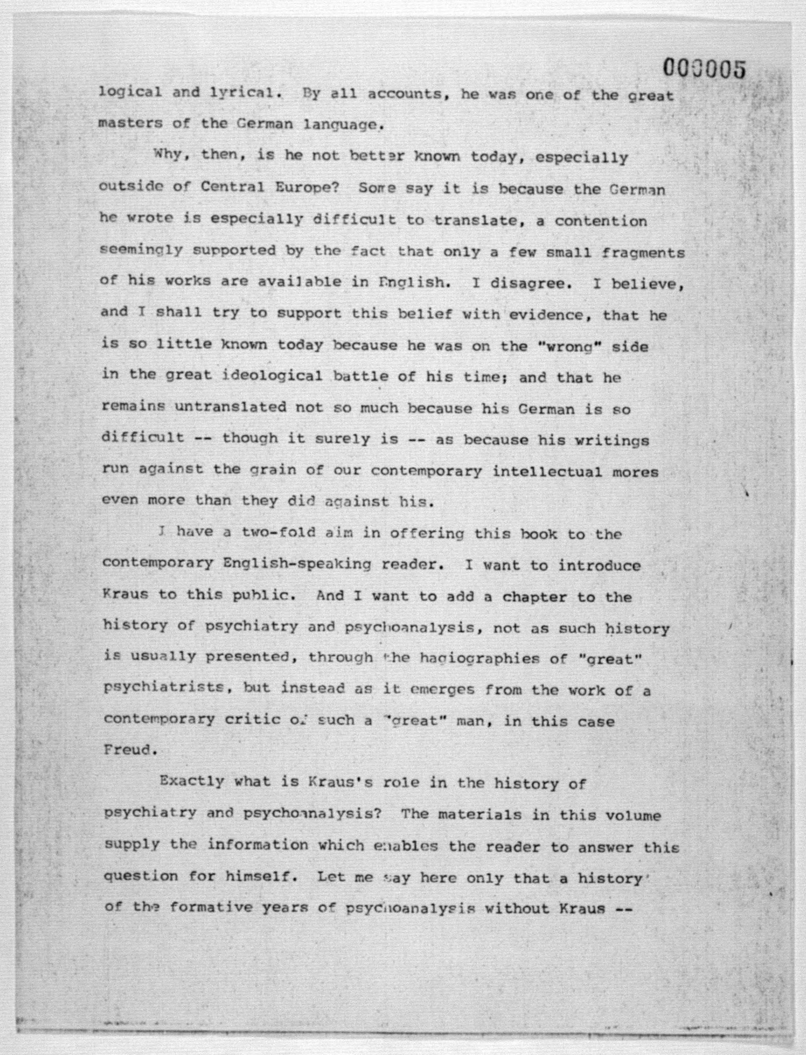 Scanned image of the current content page