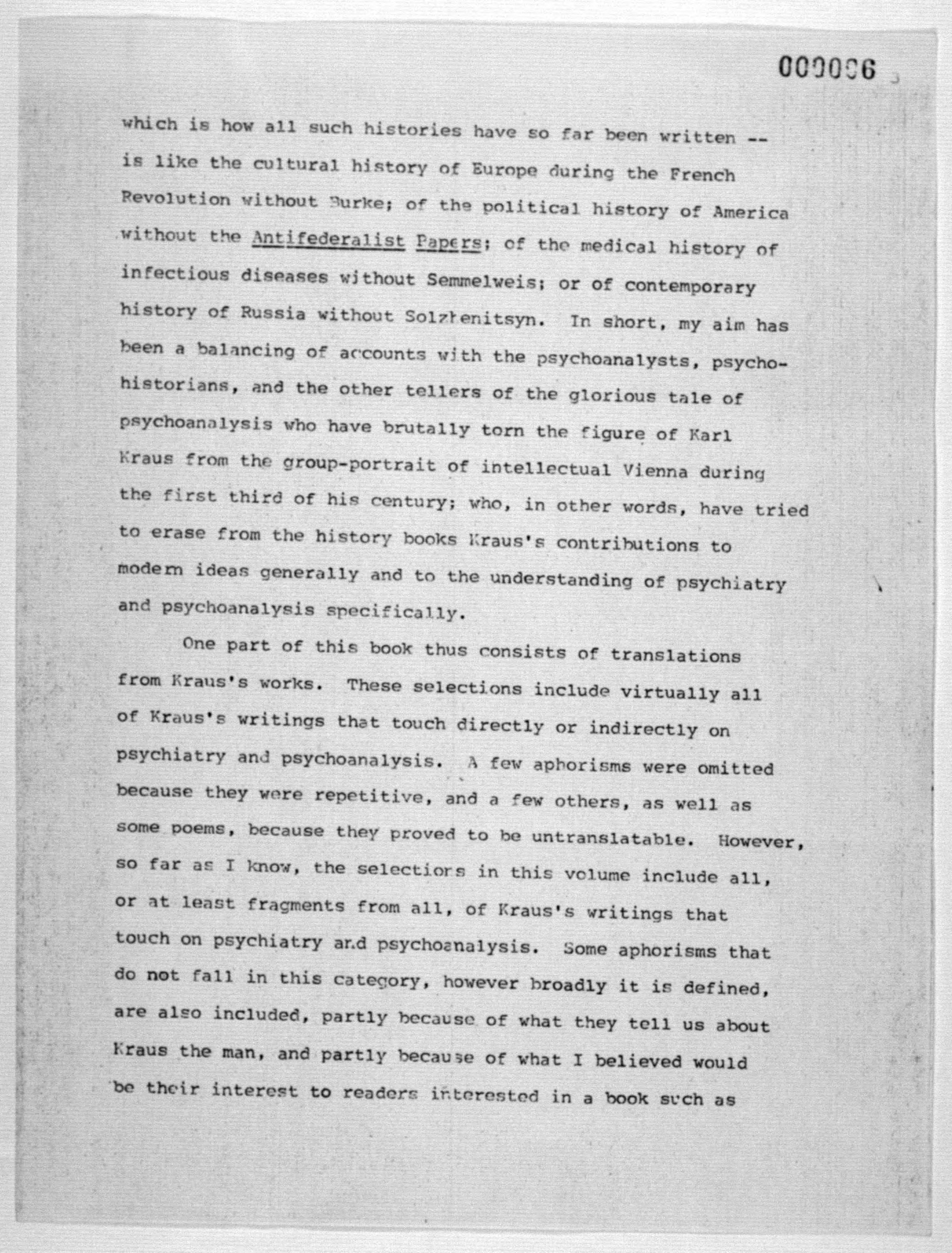 Scanned image of the current content page