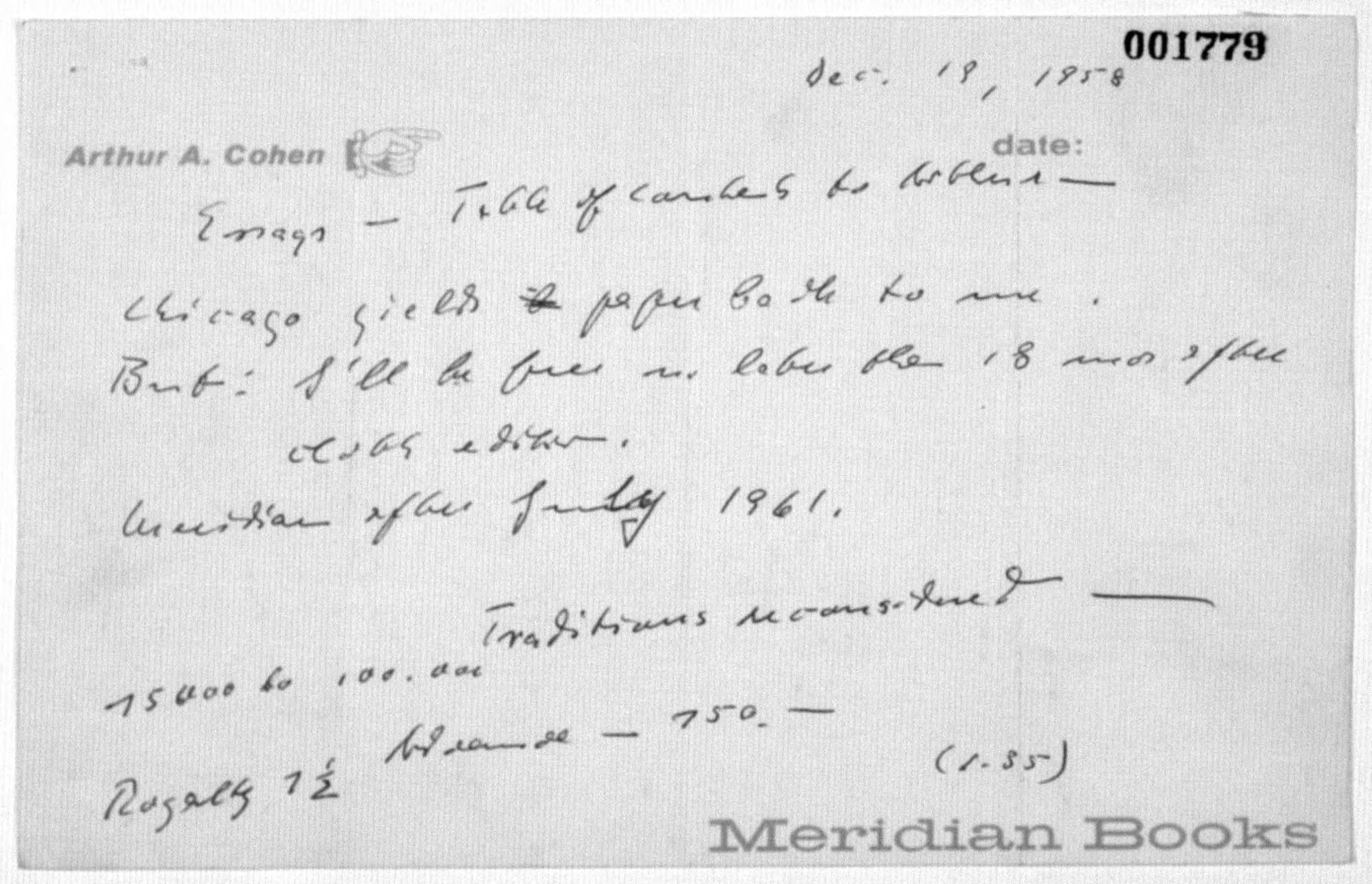 Scanned image of the current content page