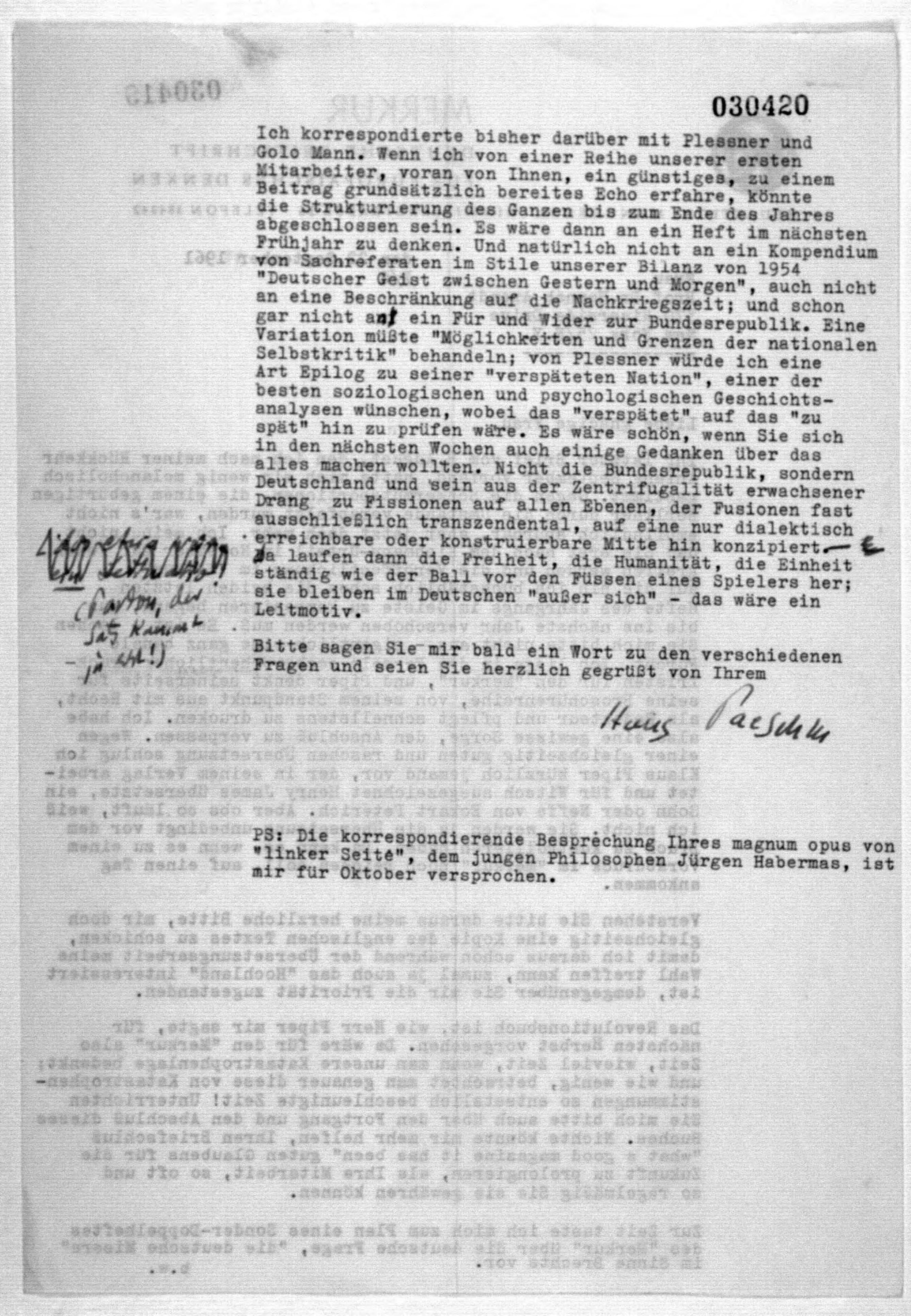 Scanned image of the current content page