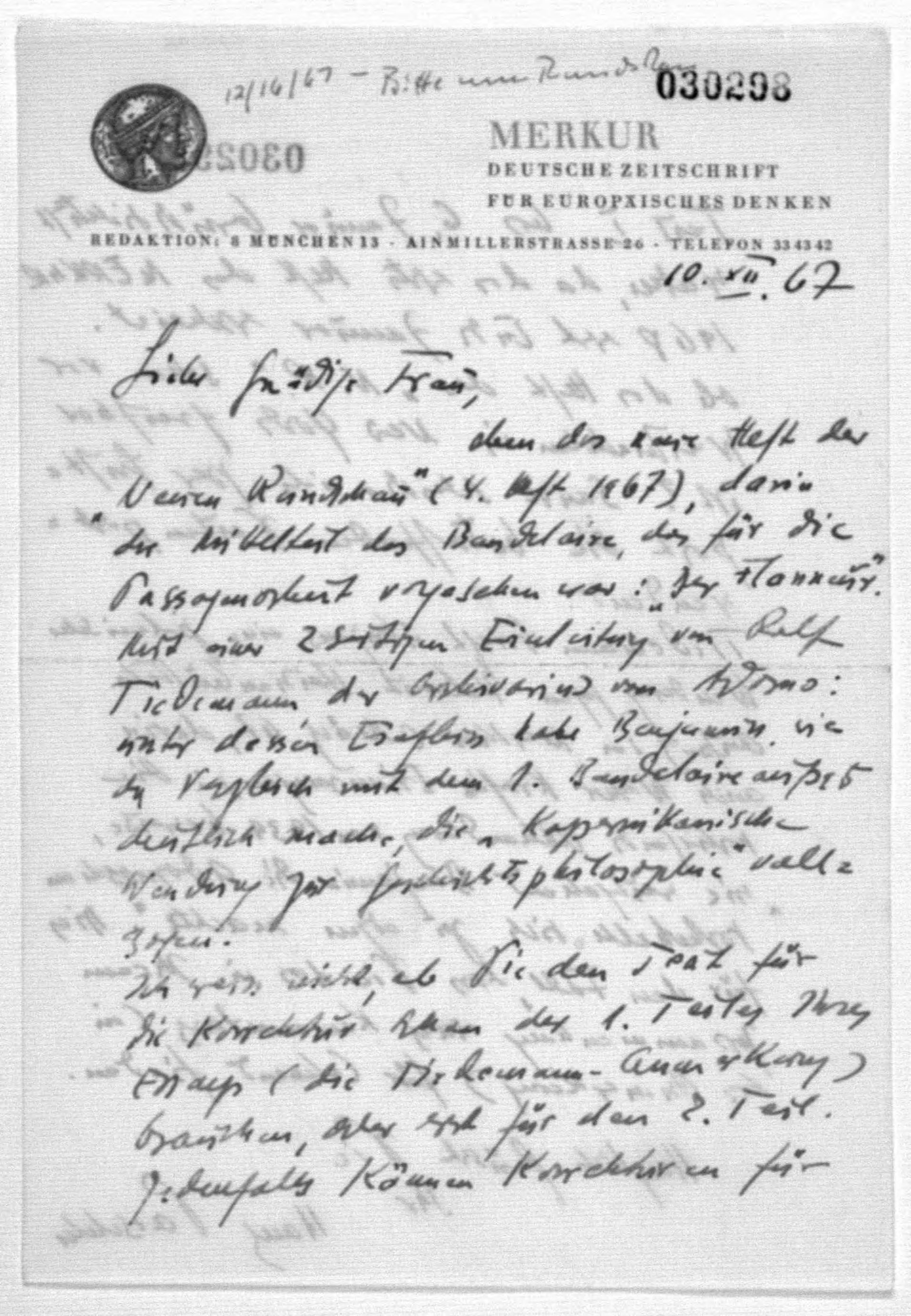 Scanned image of the current content page
