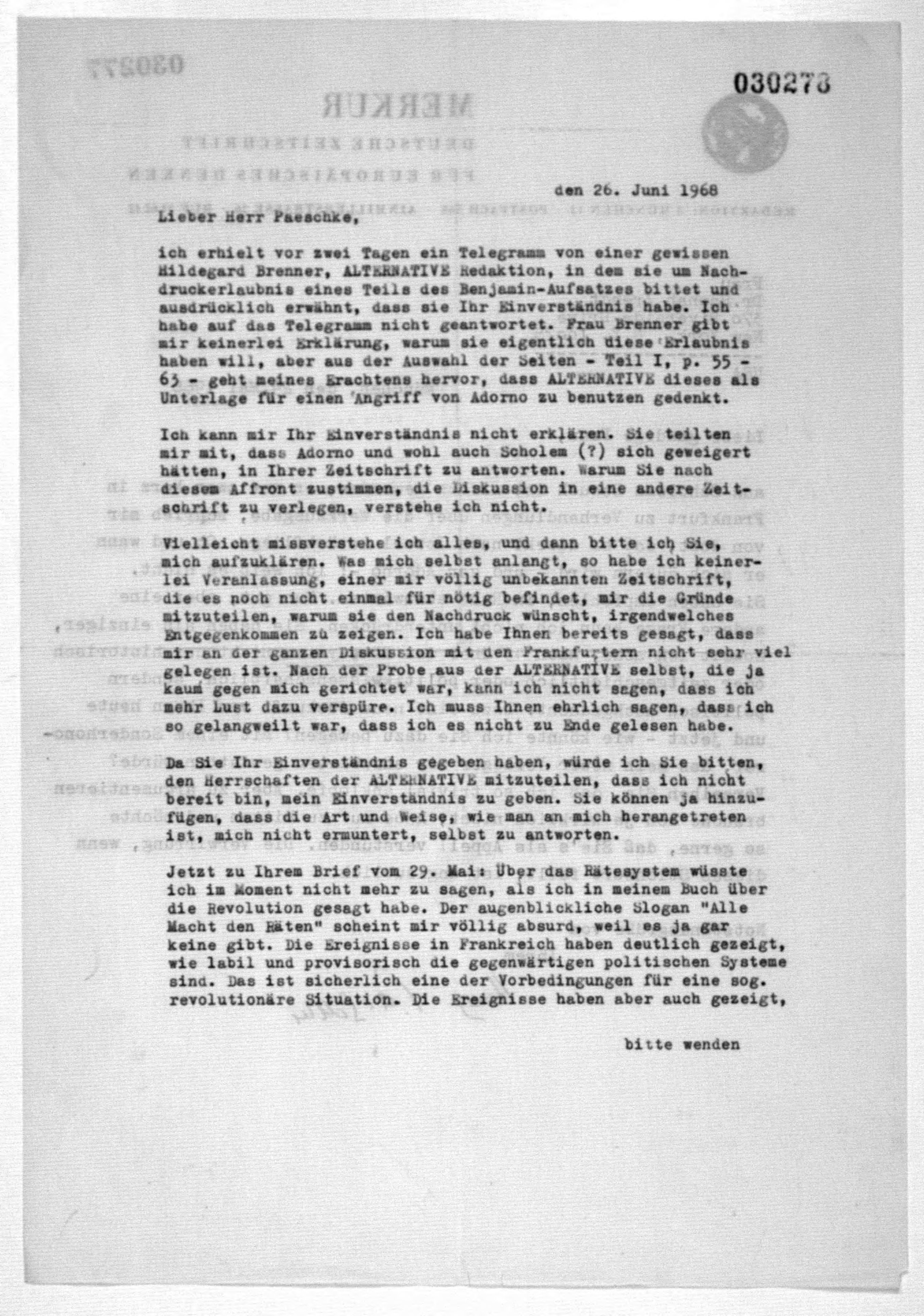 Scanned image of the current content page