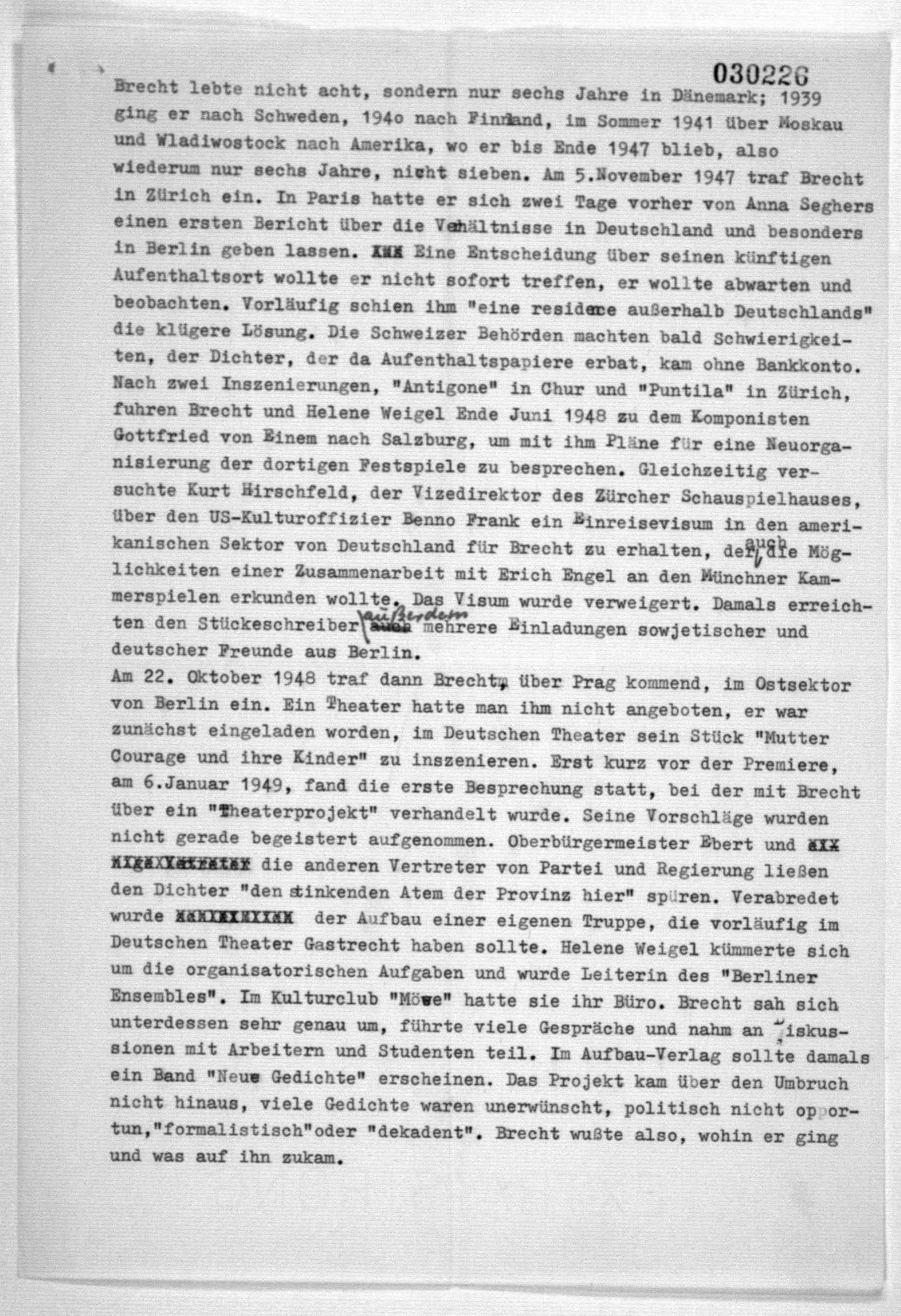 Scanned image of the current content page
