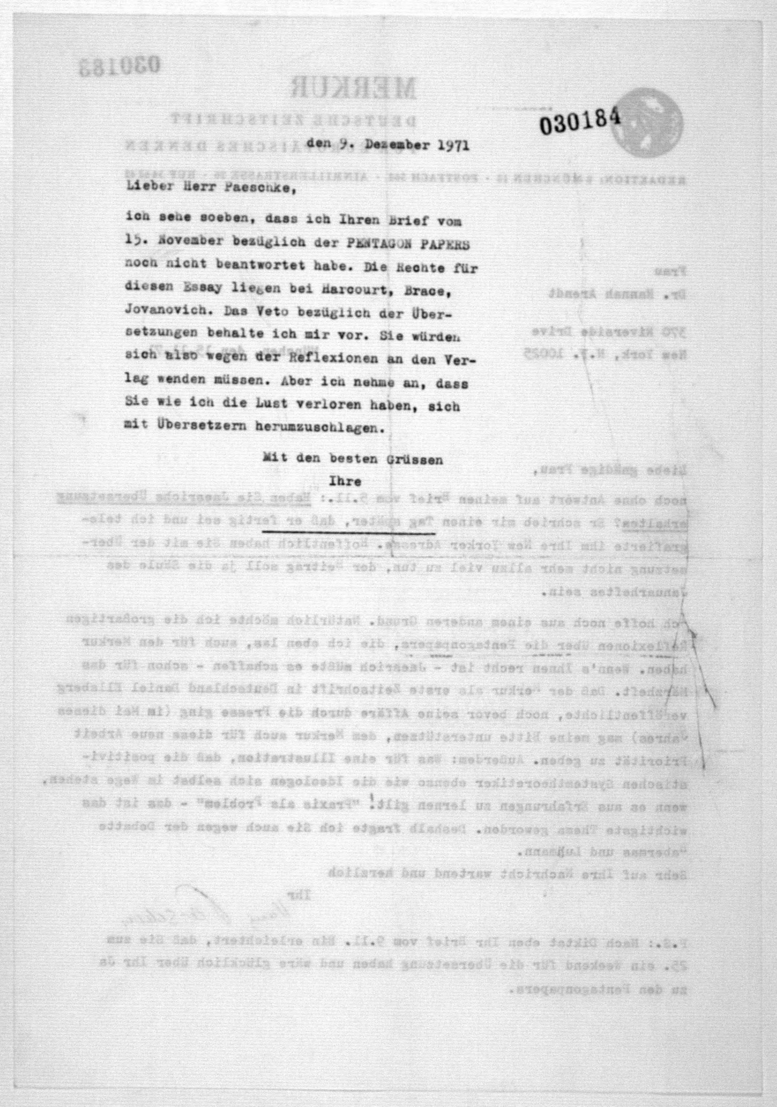 Scanned image of the current content page